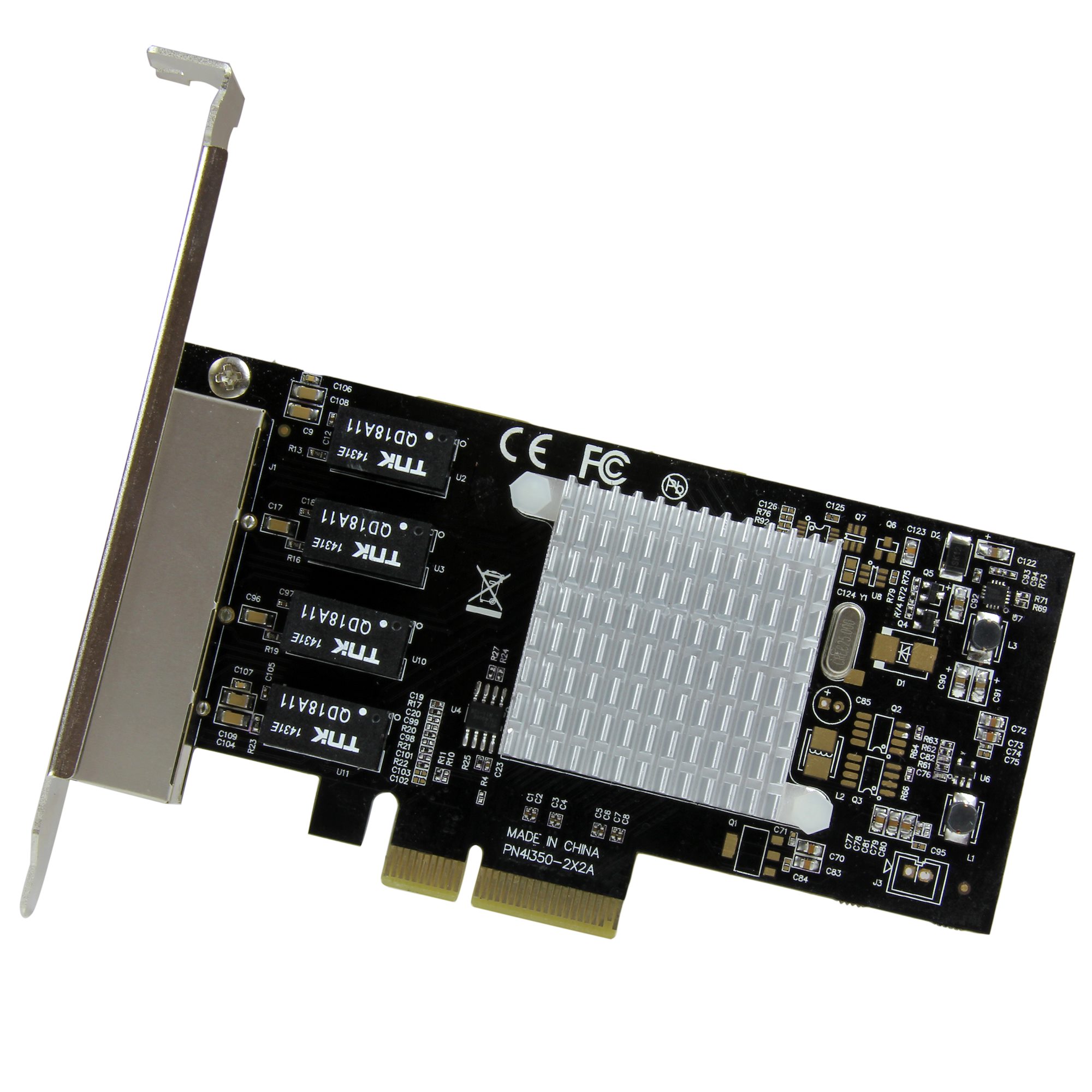 StarTech.com 4-Port PCI Express Gigabit Network Adapter Card Quad-Port PCIe Gigabit NIC 