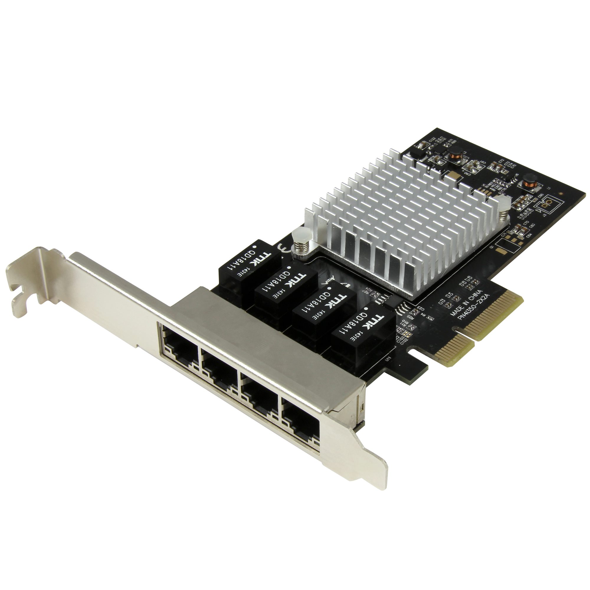 IO Crest Quad 2.5 Gigabit Ethernet PCIe Card – 4-Port 2.5G NIC, Realtek RTL8125 Chipset, Low Profile Bracket Included, For Windows, Mac, Linux