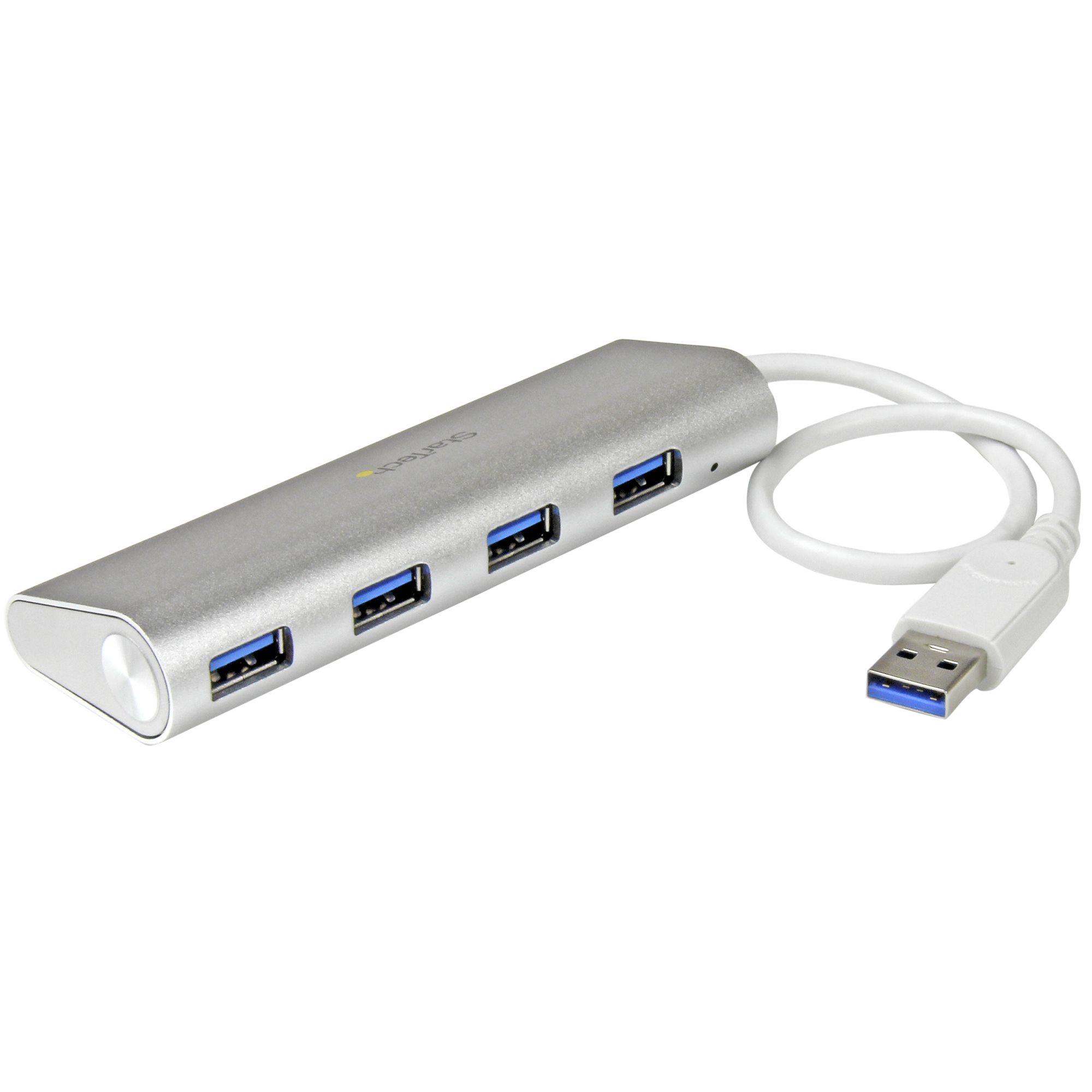 StarTech.com Hub Concentrador Portátil USB 3.0 SuperSpeed de 4 Puertos de  5Gbps con Carga Rápida - Ladrón USB 3.2 Gen 1 Tipo A - Alimentado por el  Bus USB o Autoalimentado - Negro en