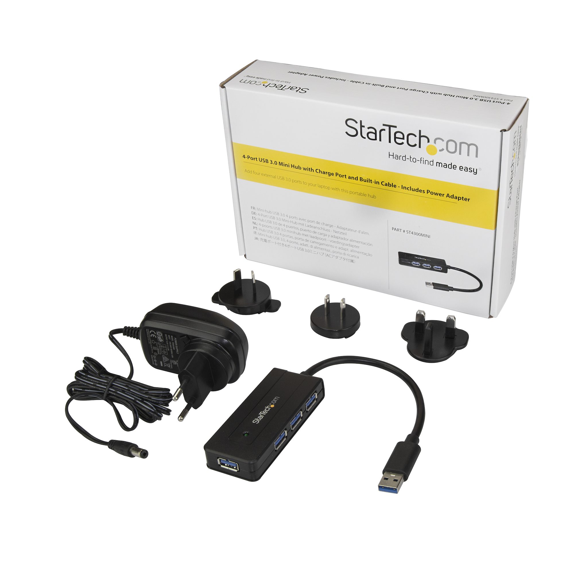 StarTech.com Adaptador Concentrador HUB Ladrón USB 6 Puertos - 2x USB 3.0  -4x USB 2.0 - 1x
