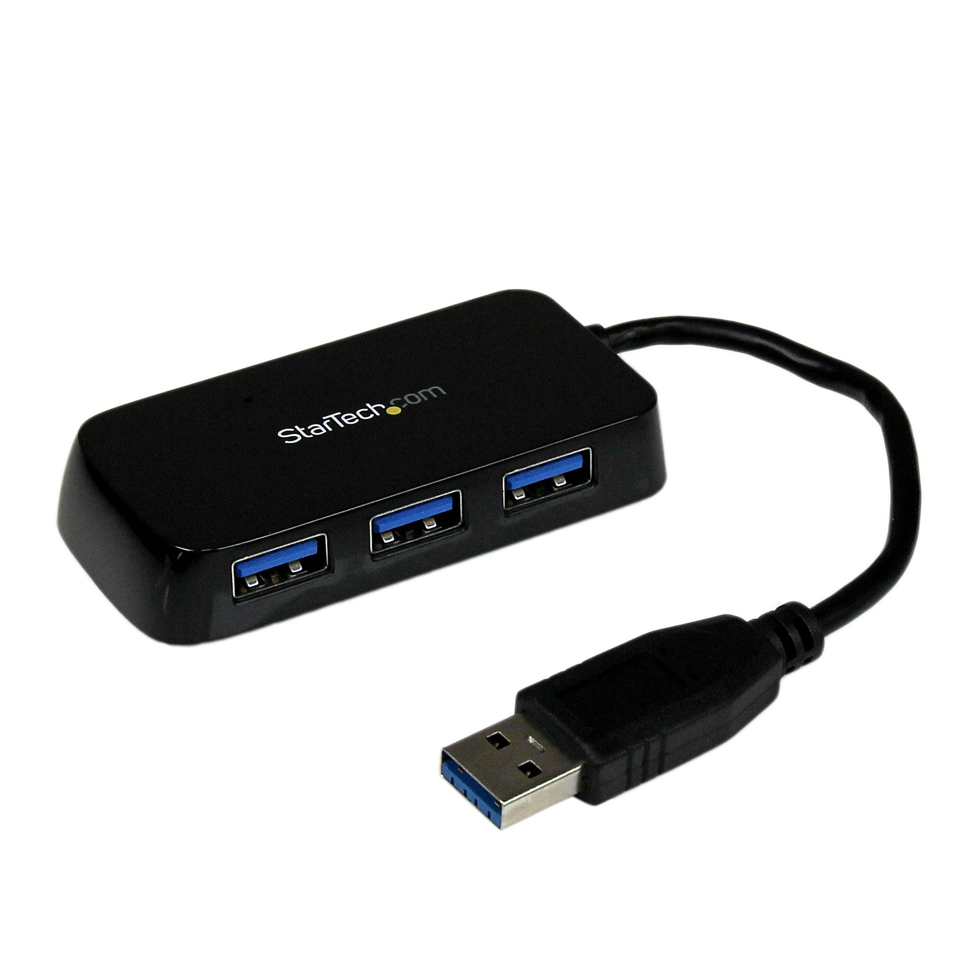 StarTech.com Hub USB 3.0 compact à 4 ports avec câble intégré