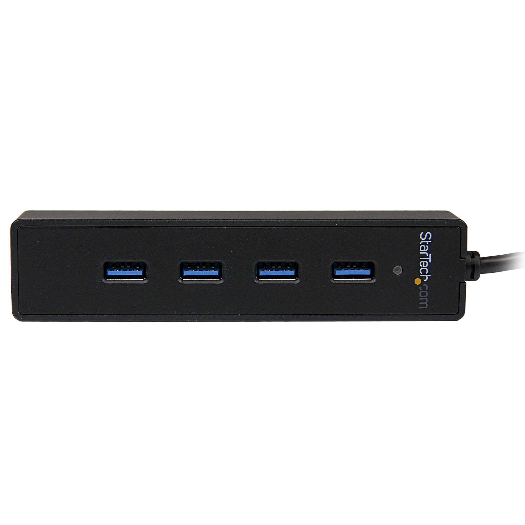 4 Port Portable SuperSpeed USB 3.0 Hub with Built-in Cable