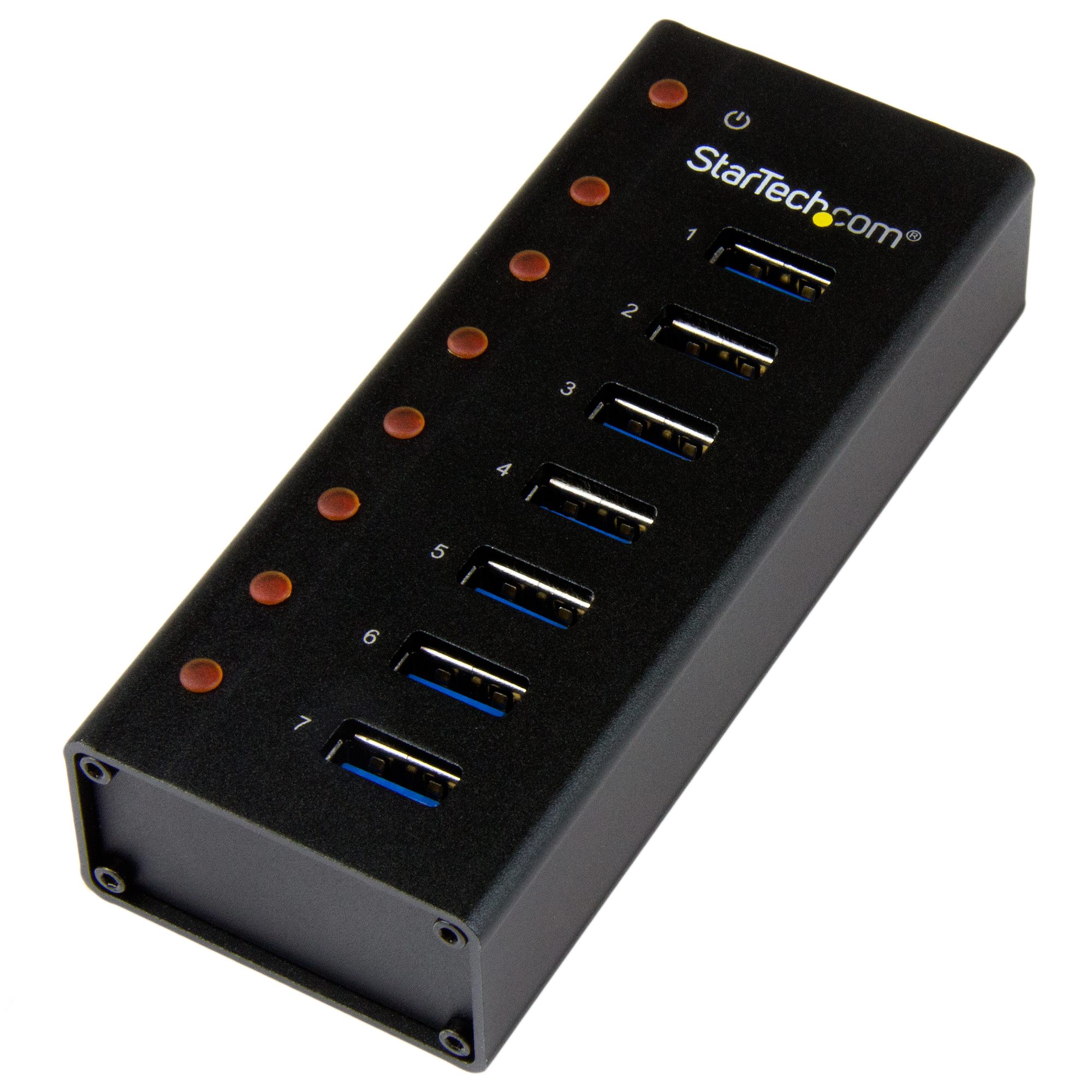 Networx 7-Port-USB-Hub, USB 3.0 auf 7x USB 3.0, Aluminium, space grau