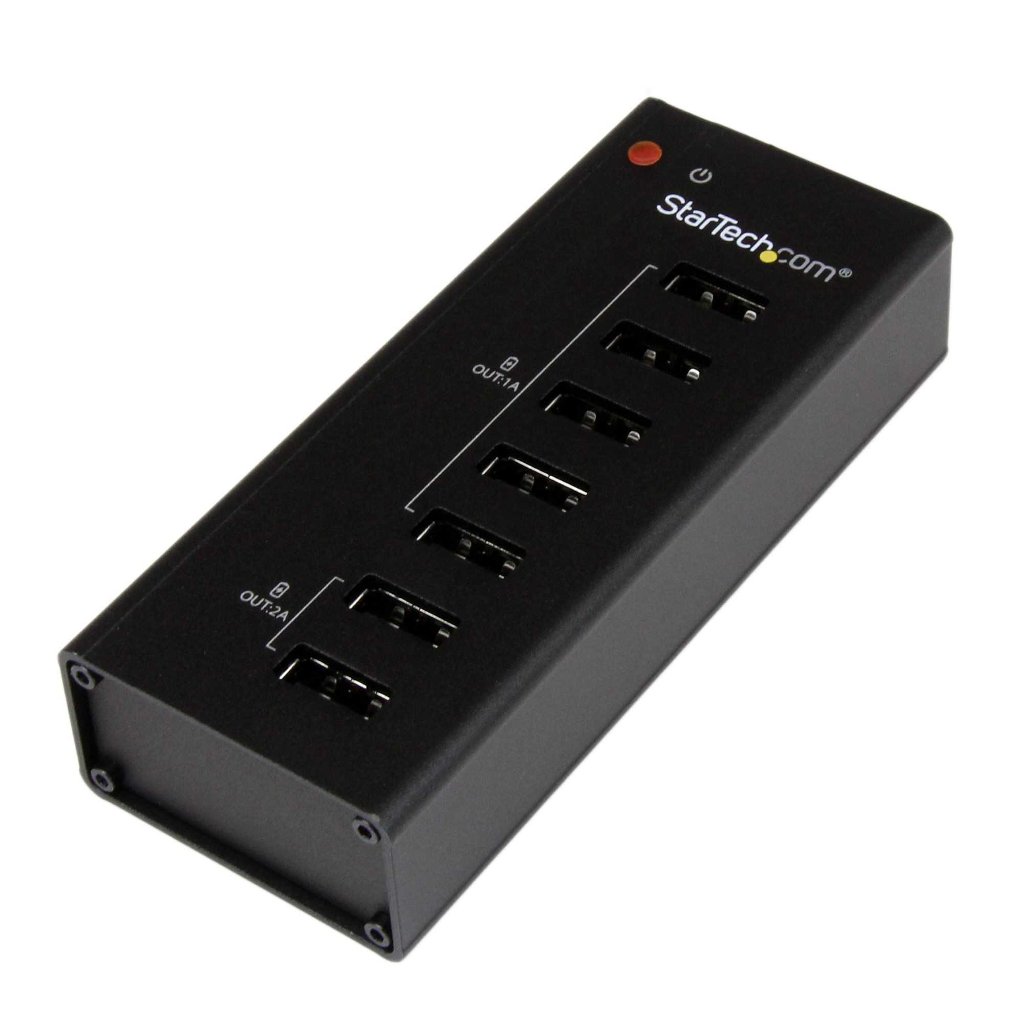 USB充電ステーション 充電専用7ポートUSBハブ(5x 1A/2x 2A) - USB-A