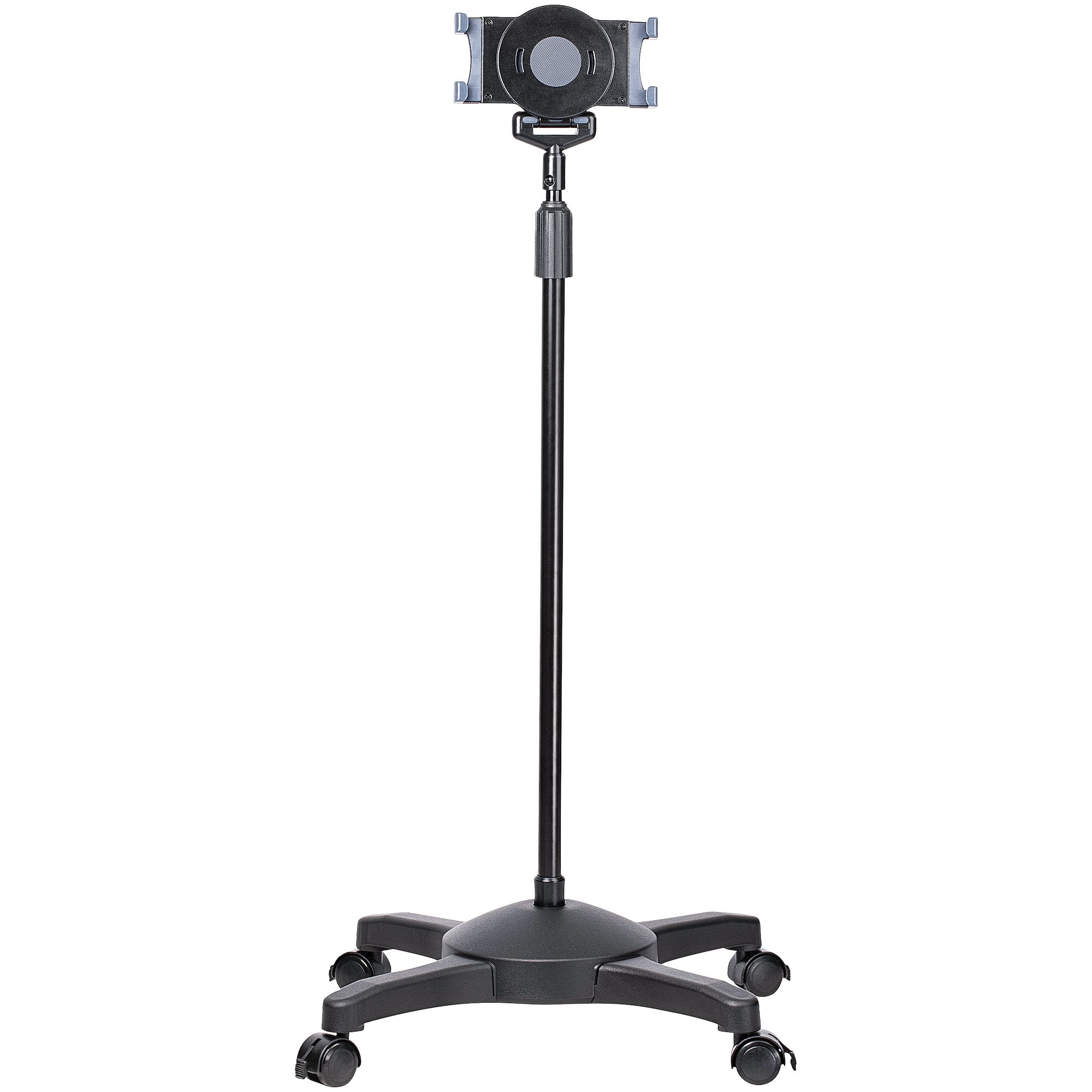 Support Mobile Pour Tour PC – Réglable 20-26 Cm, Roulettes Verrouillables 360°, Grille Aérée – En Acier, Noir