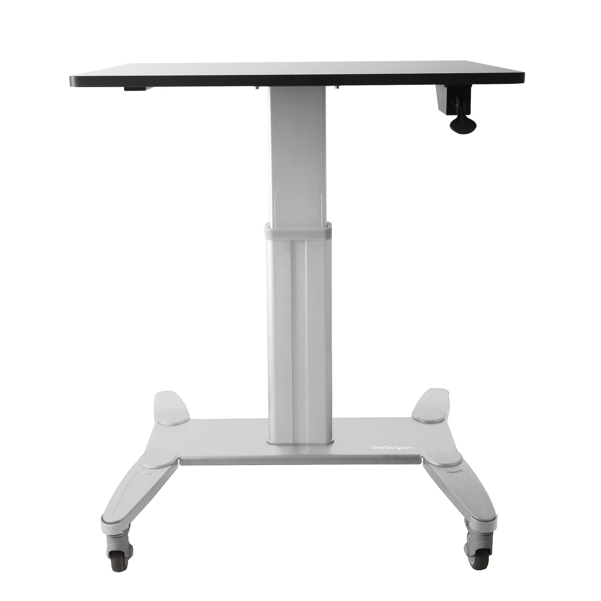 Mobile Computer Desk AYW Adjustable Height Adjustable Mobile Laptop Desk Cart Rolling Table Cart Computer Mobile Stand Portable Home & Office Utility Table with Rolling Wheels  