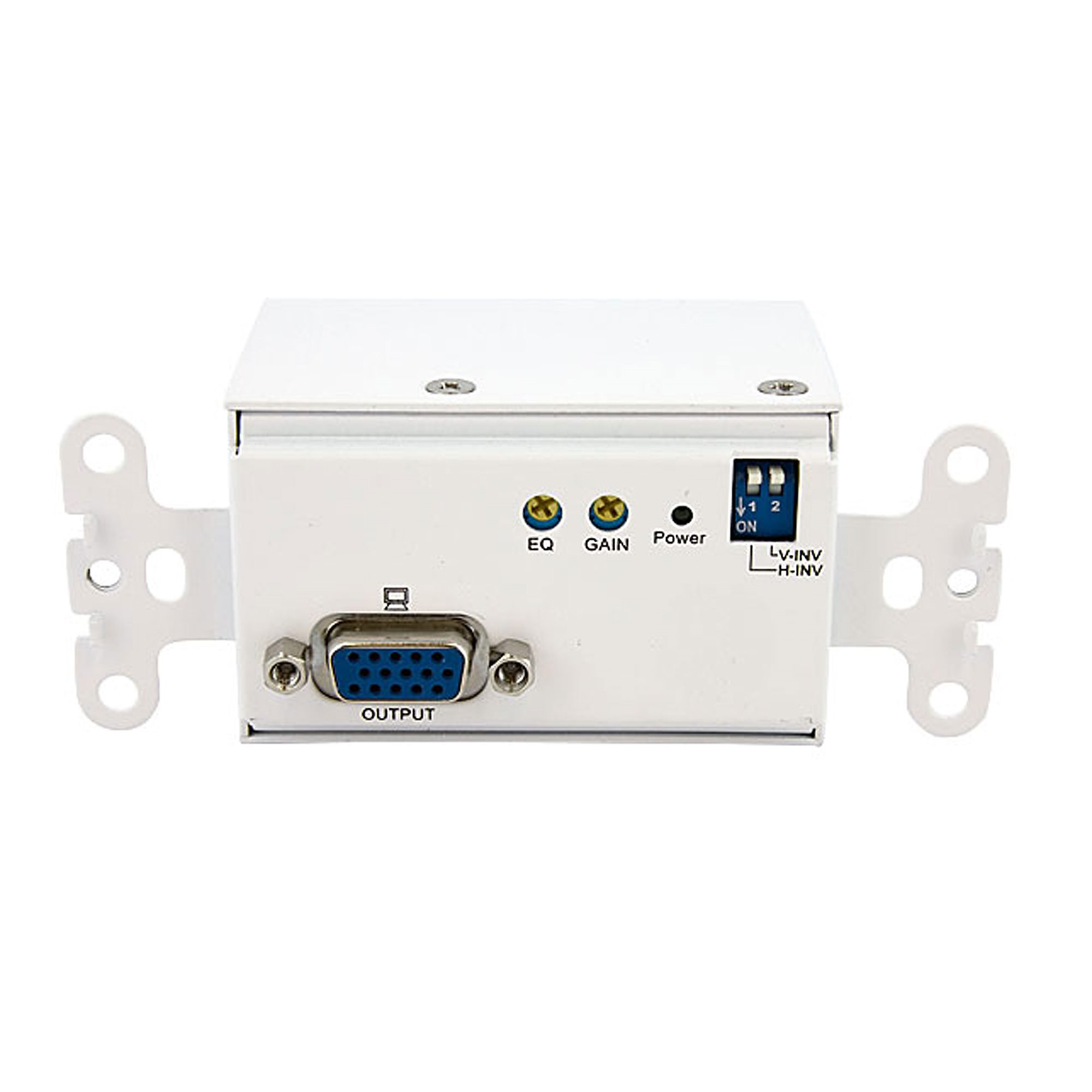 VGA Wall Plate Video Extender Receiver over Cat 5
