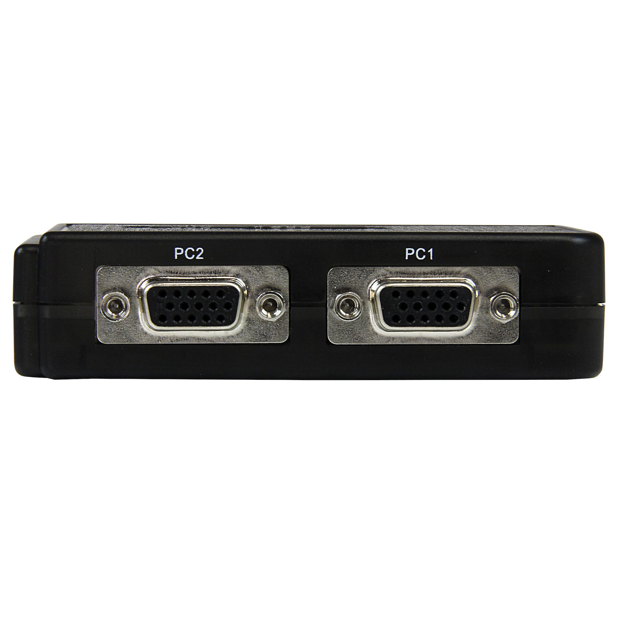 2ポートUSB接続KVMスイッチ（オーディオ対応/ケーブル付属） 2台用PCパソコン/CPU切替器（ブラック）