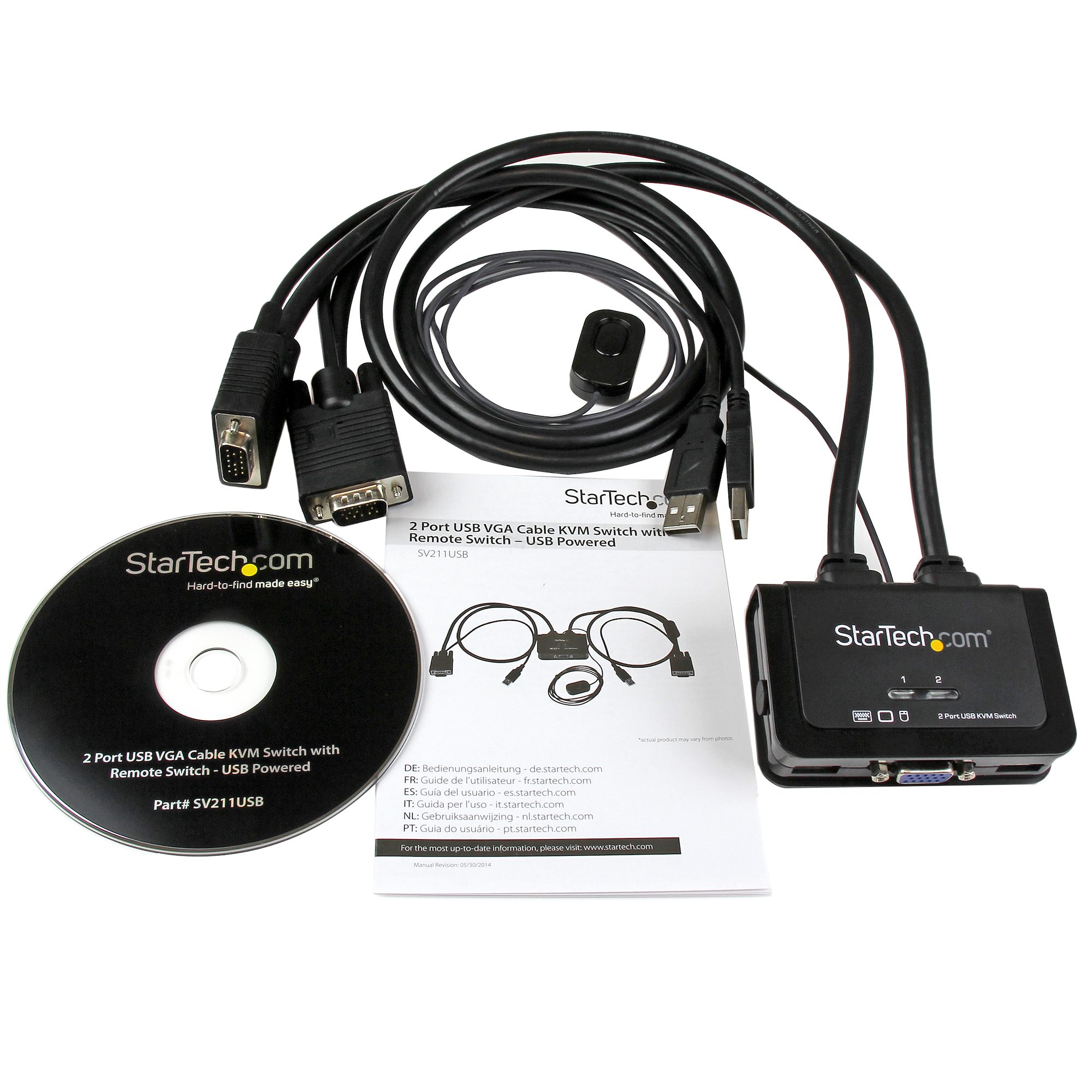 2 Port USB VGA Cable KVM Switch - KVM Switches | StarTech.com
