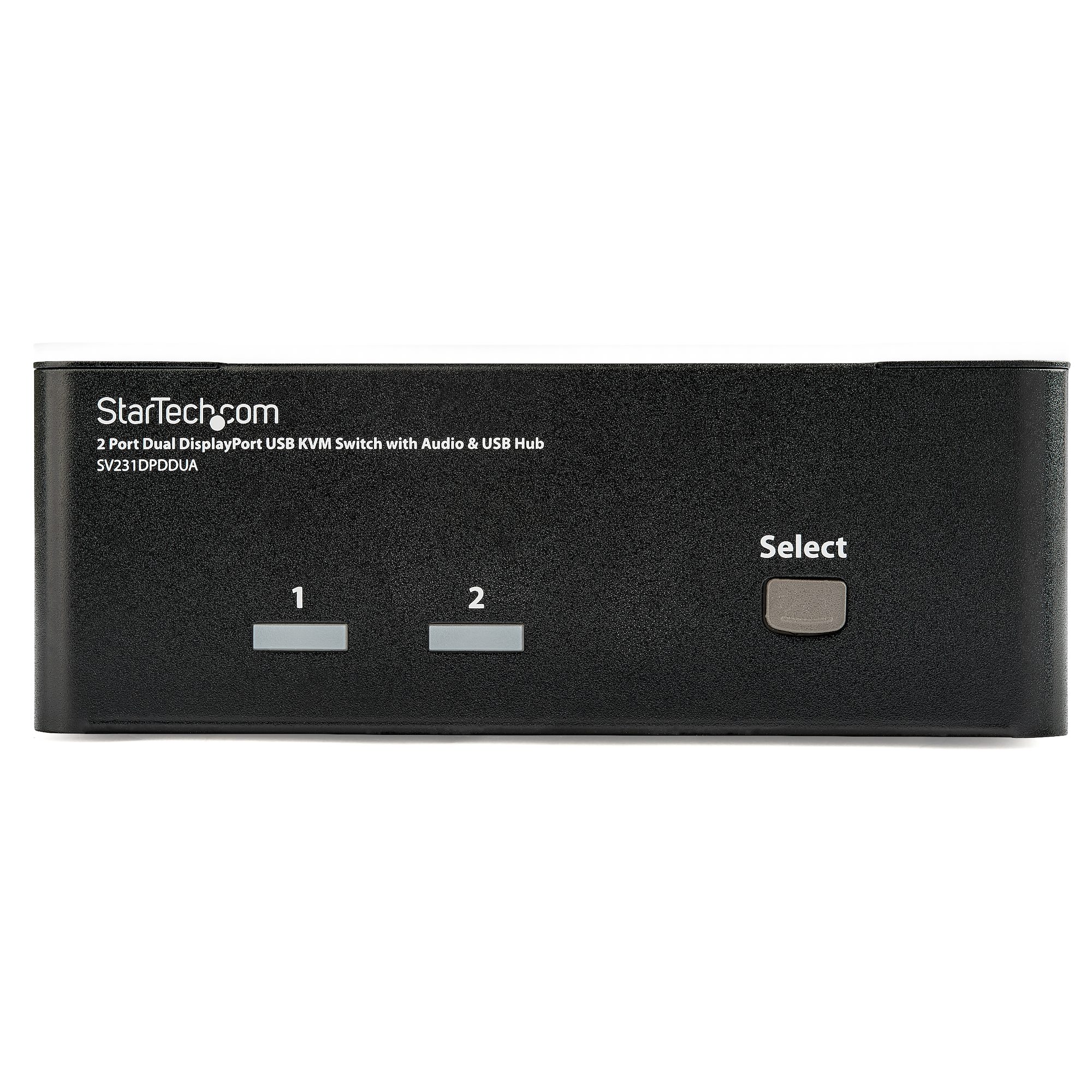 KVMスイッチ 2ポートデュアルDisplayPort オーディオ対応 USB 2.0ハブ搭載