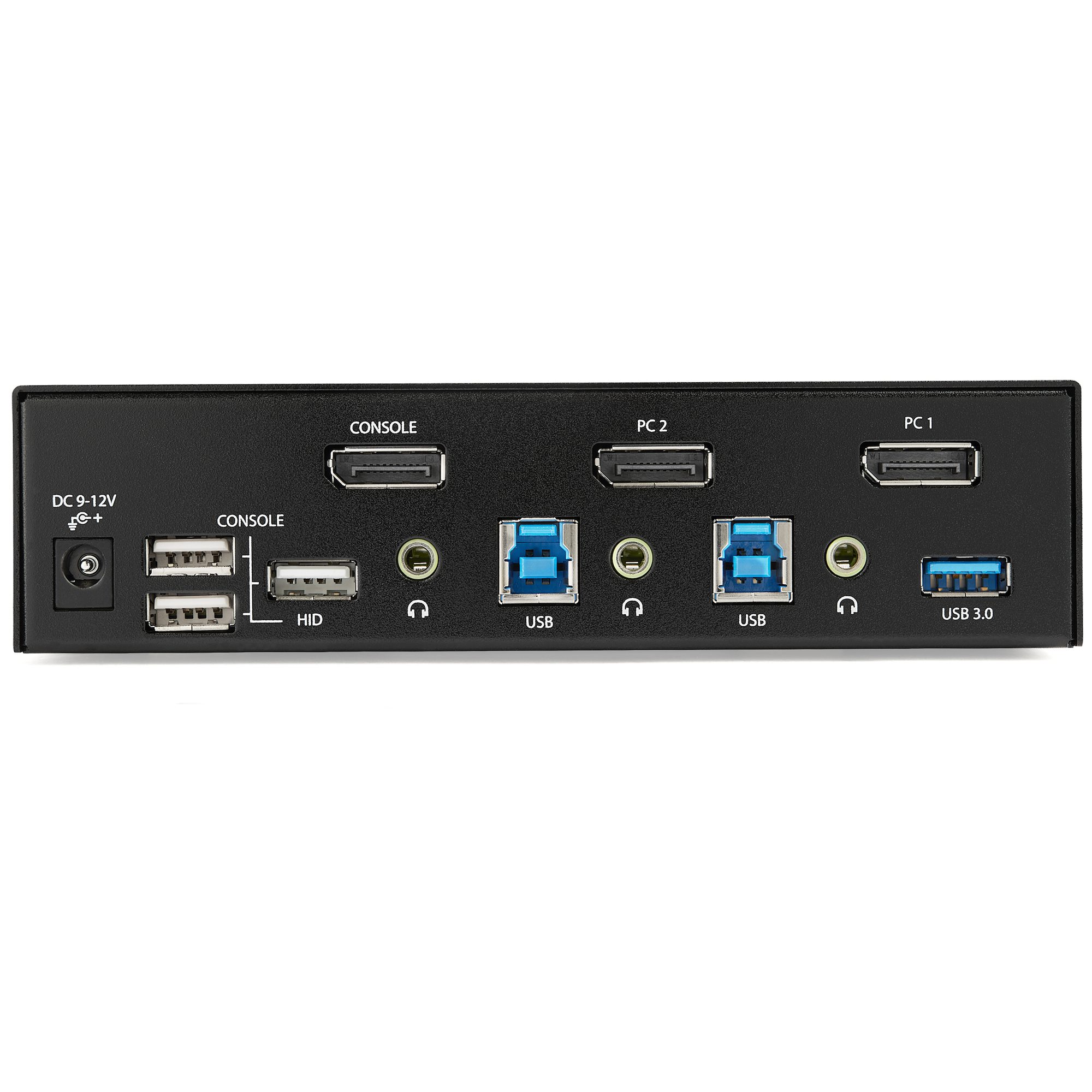 2 Port DisplayPort KVM Switch - 4K 60Hz - Single Display - Dual Port UHD DP  1.2 USB KVM Switch with Integrated USB 3.0 Hub & Audio - Dell HP Apple