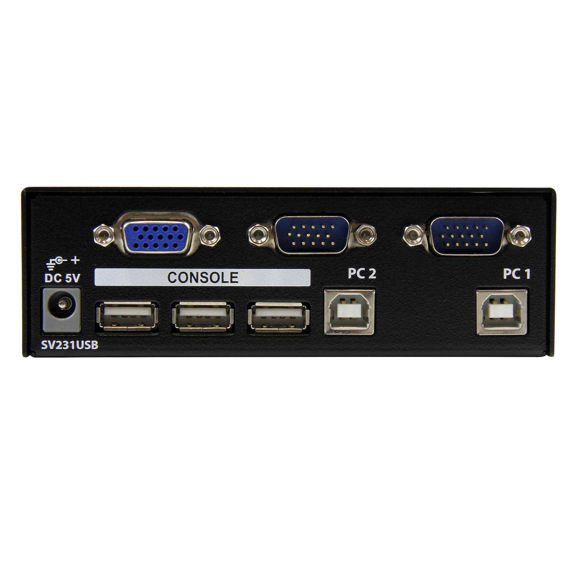 2ポートKVMスイッチ VGAモニター対応/USB接続 ケーブル付属 