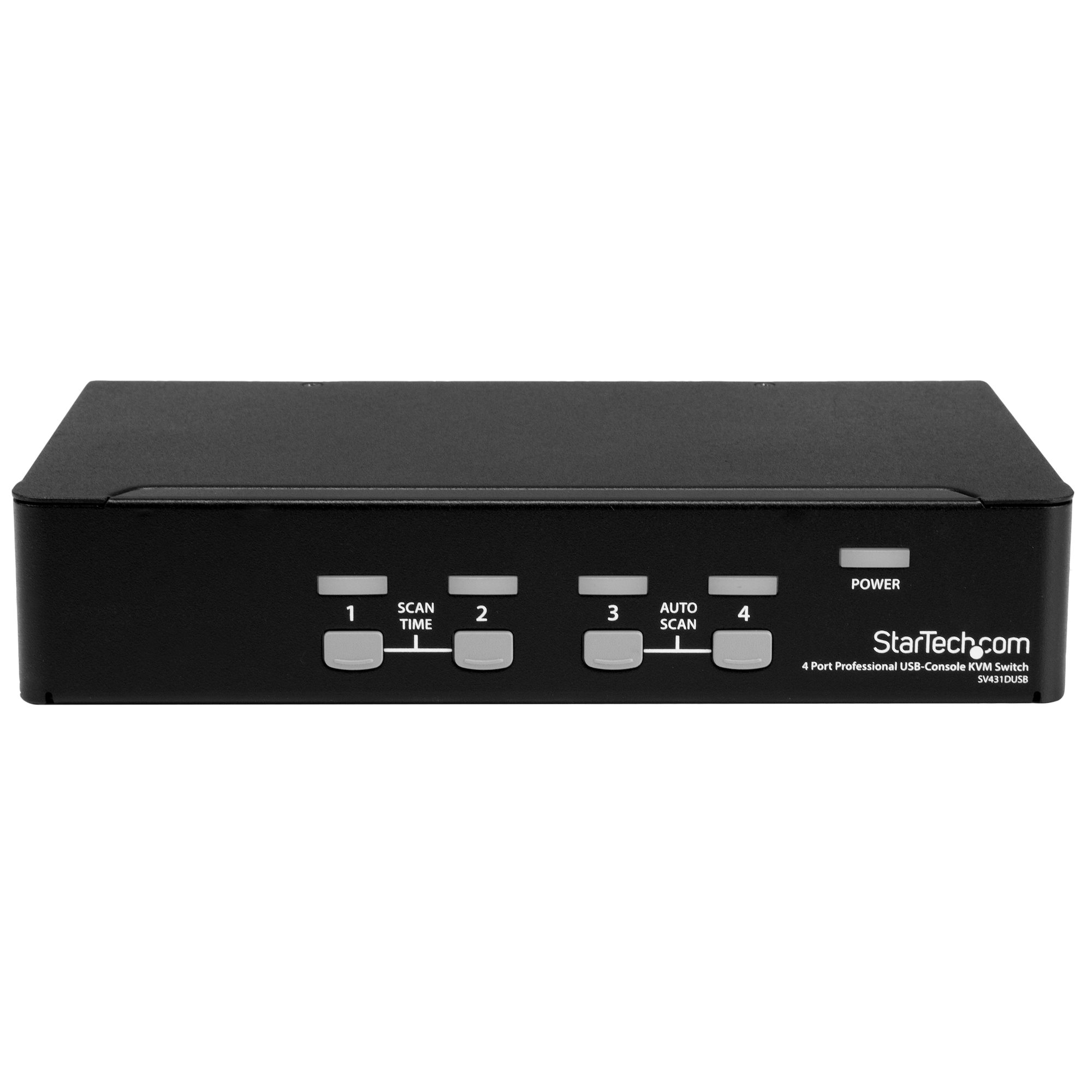 4 Port 1U Rackmount USB PS/2 KVM Switch with OSD - TAA