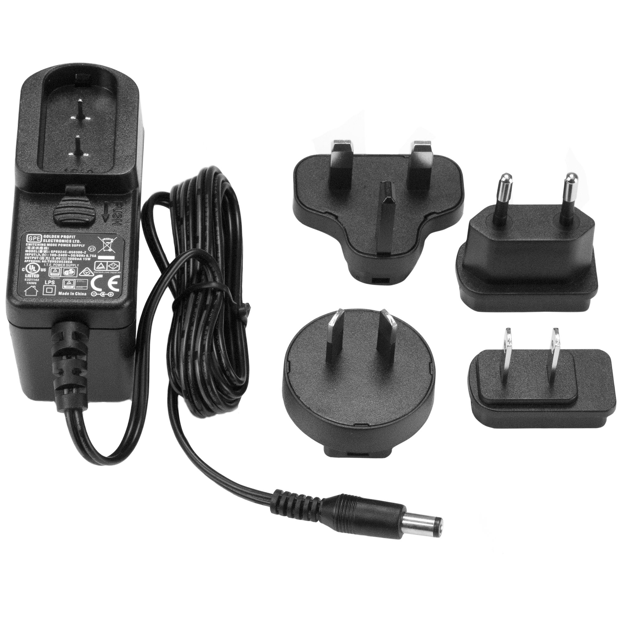  Input AC 100-240V Output 5V DC 3A Power Supply Adapter