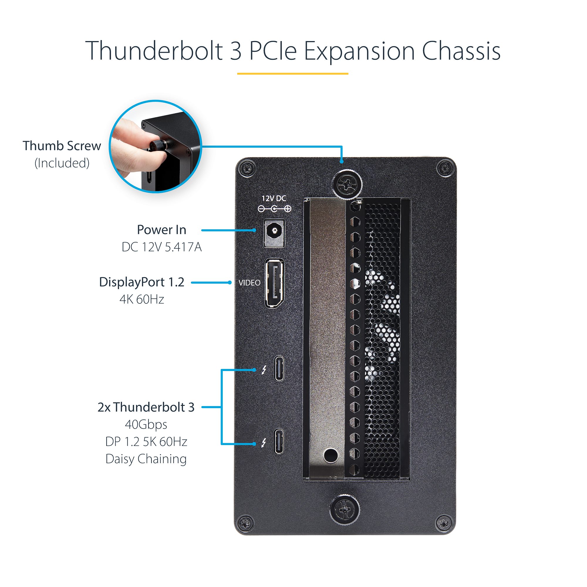 Thunderbolt 3接続PCIe外付けケース DisplayPortポート - Thunderbolt Hubs u0026 Adapters |  StarTech.com 日本