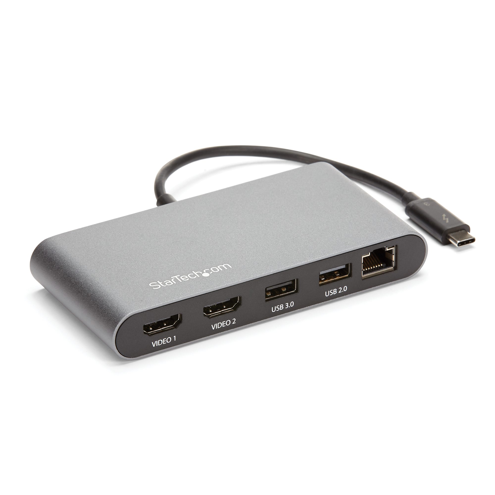 Thunderbolt 2ポートHDMI変換アダプタ サンダーボルト3(USB Type-C)/オス 2x HD 