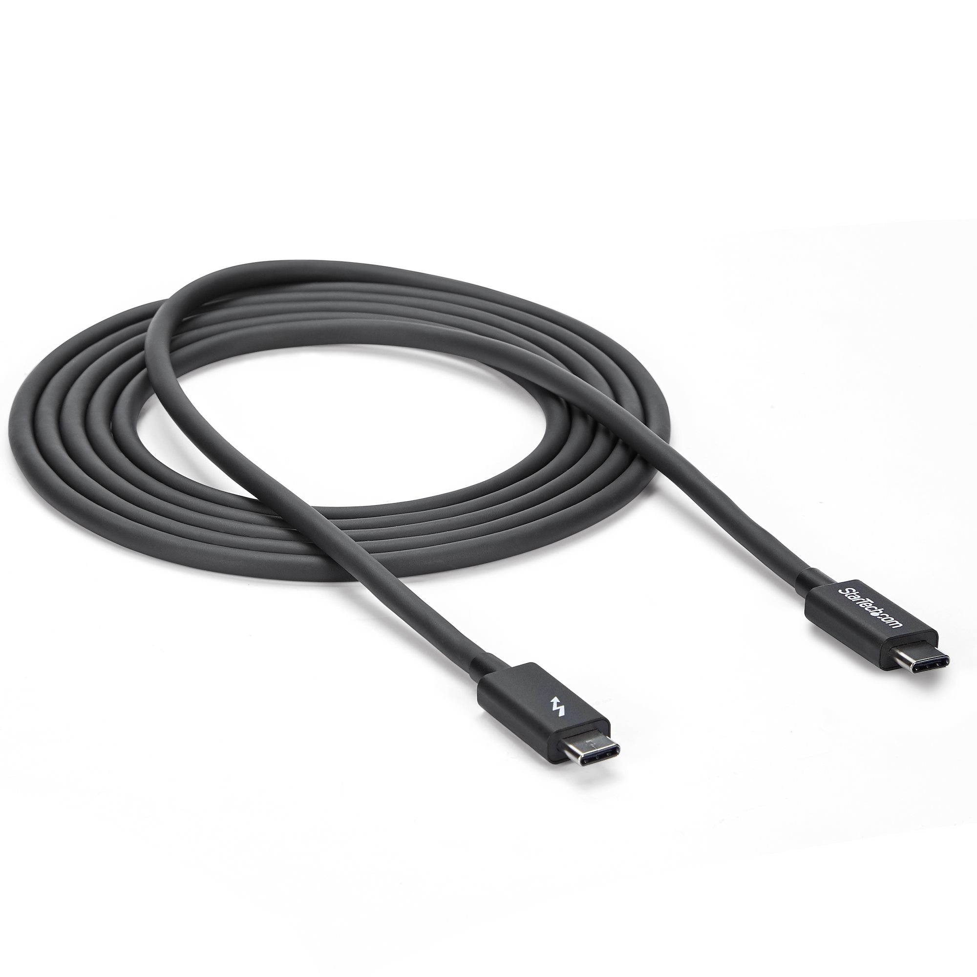 Thunderbolt 3ケーブル／2m／4K60Hz／20Gbps／100W USB PD／Thunderbolt 4 USB-C  DisplayPort互換／ブラック／サンダーボルト 高速データ転送 モニター ディスプレイ 映像出力