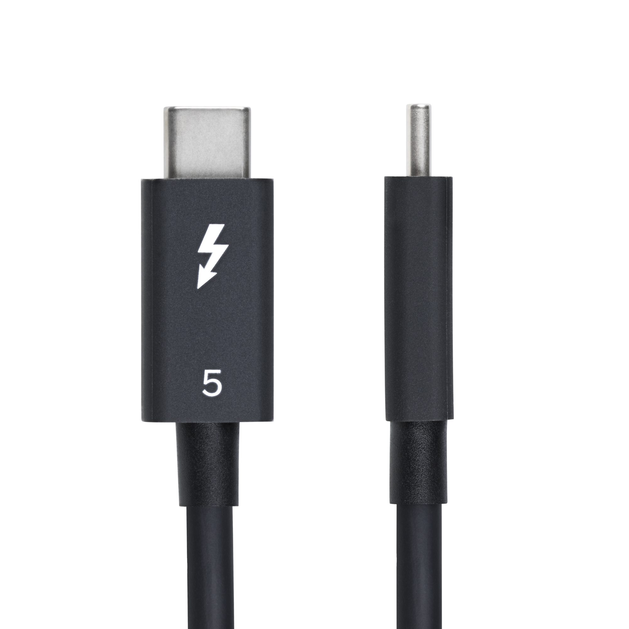 2.6ft (80cm) Thunderbolt 5 Cable, 80Gbps/Up to 120Gbps, 240W PD