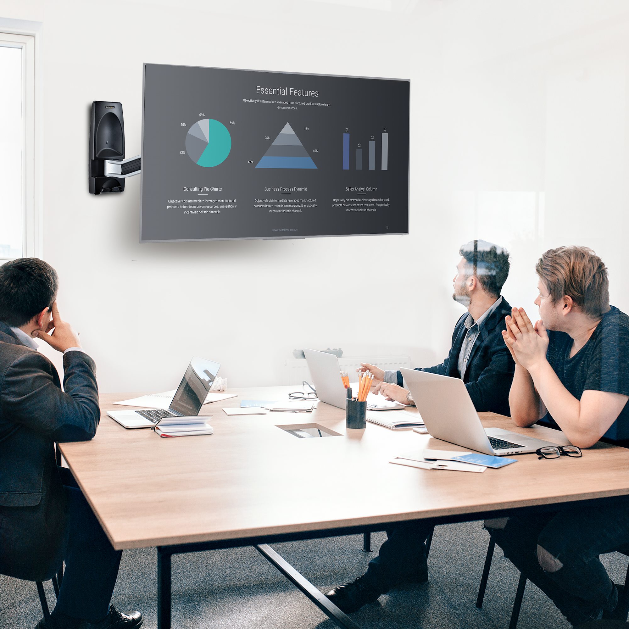 Articulating TV Wall Mount, VESA Wall Mount, Supports 26 to 65