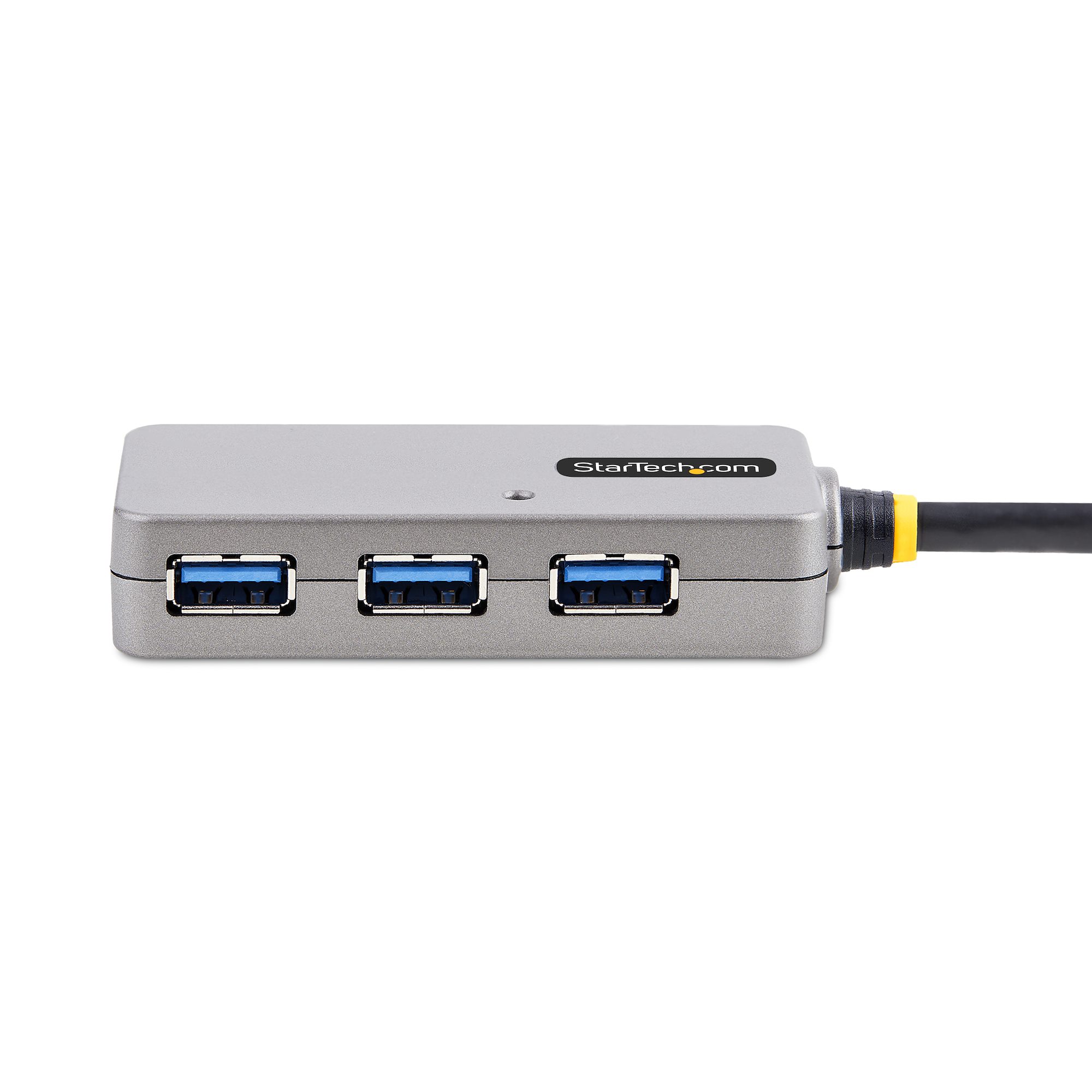 StarTech.com 4 Port USB 3.0 Hub - Multi Port USB Hub w/ Built-in Cable -  Powered USB 3.0 Extender for Your Laptop - White (ST4300MINU3W)