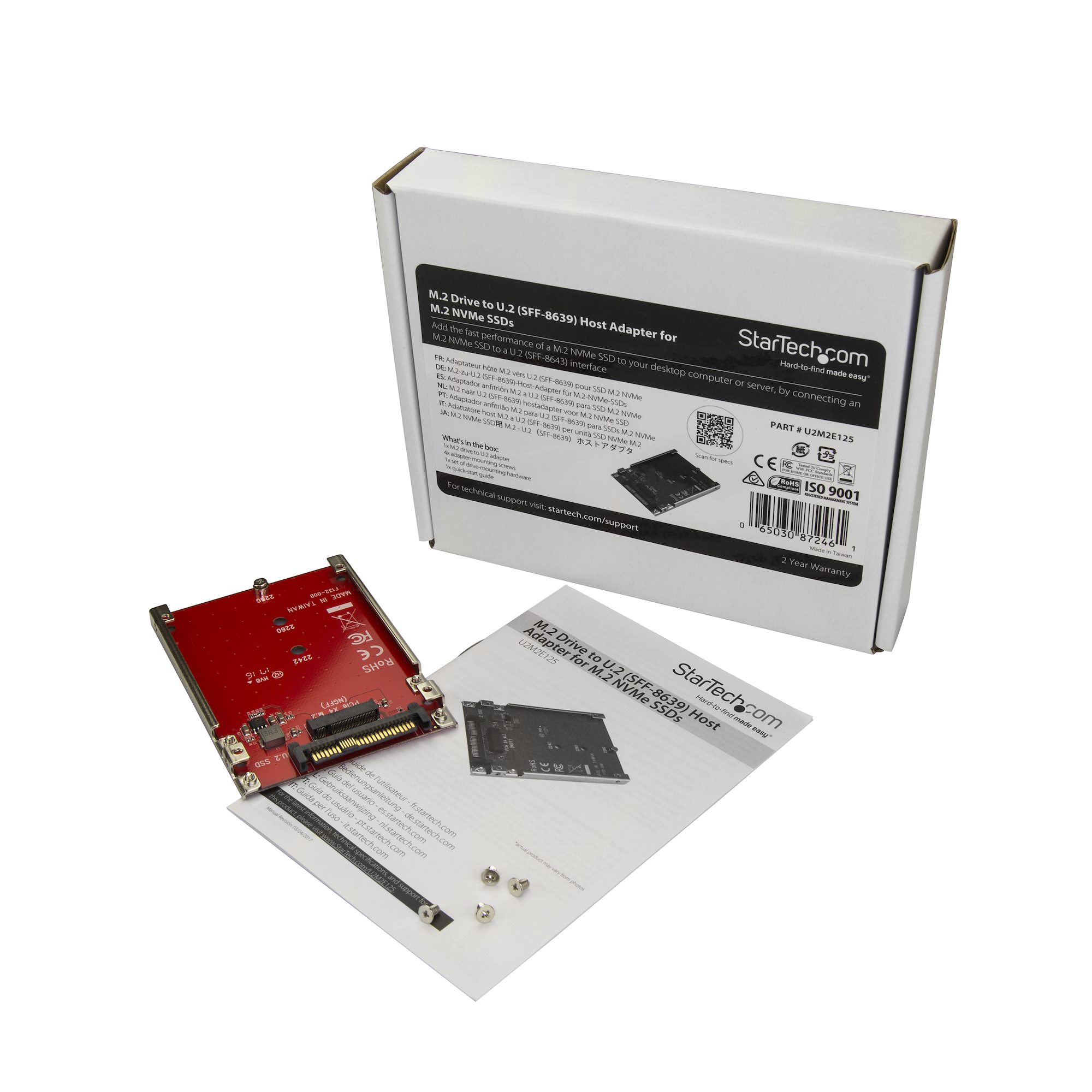 2x M.2 SA NVMe 1x M.2 PCIe StarTech.com Adattatore SSD M.2 NGFF a 3 porte 