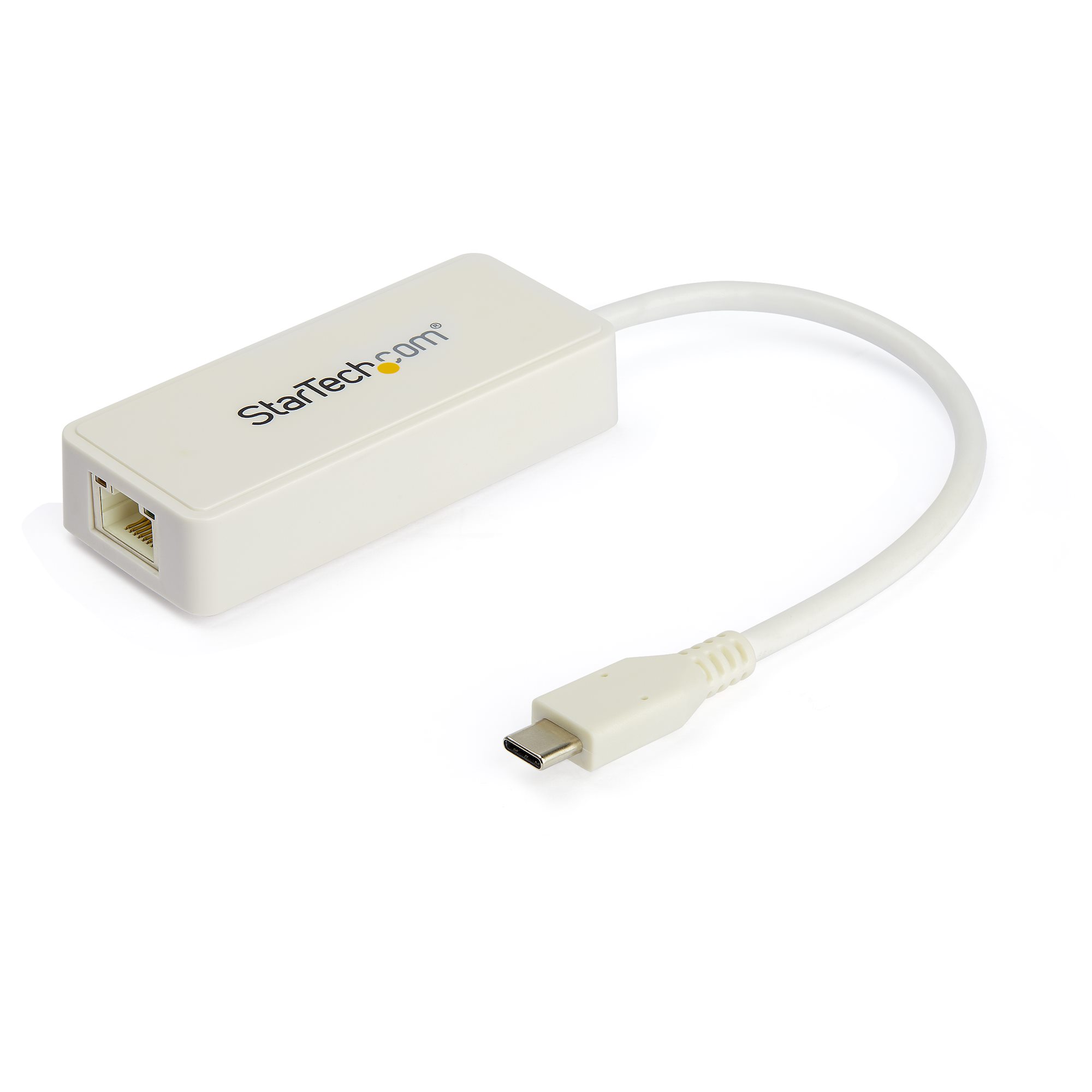 USB-C接続LANアダプタ ホワイト USB-Aポート付き - USB  USB-C ネットワークアダプタ | 日本