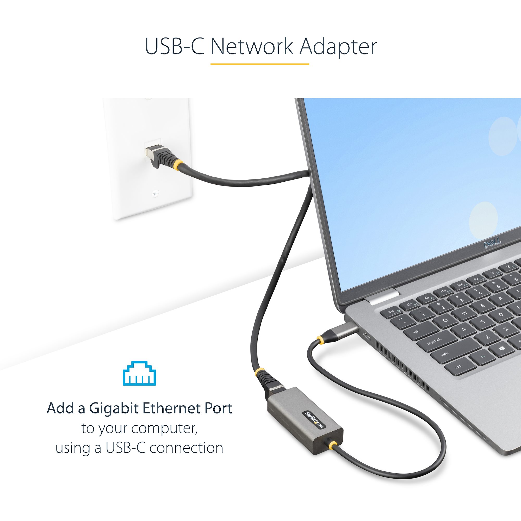 StarTech.com Adaptateur réseau USB-C vers RJ45 Gigabit Ethernet avec port  USB supplémentaire - M/F - USB 3.1 Gen 1 (5 Gb/s) - SECOMP France