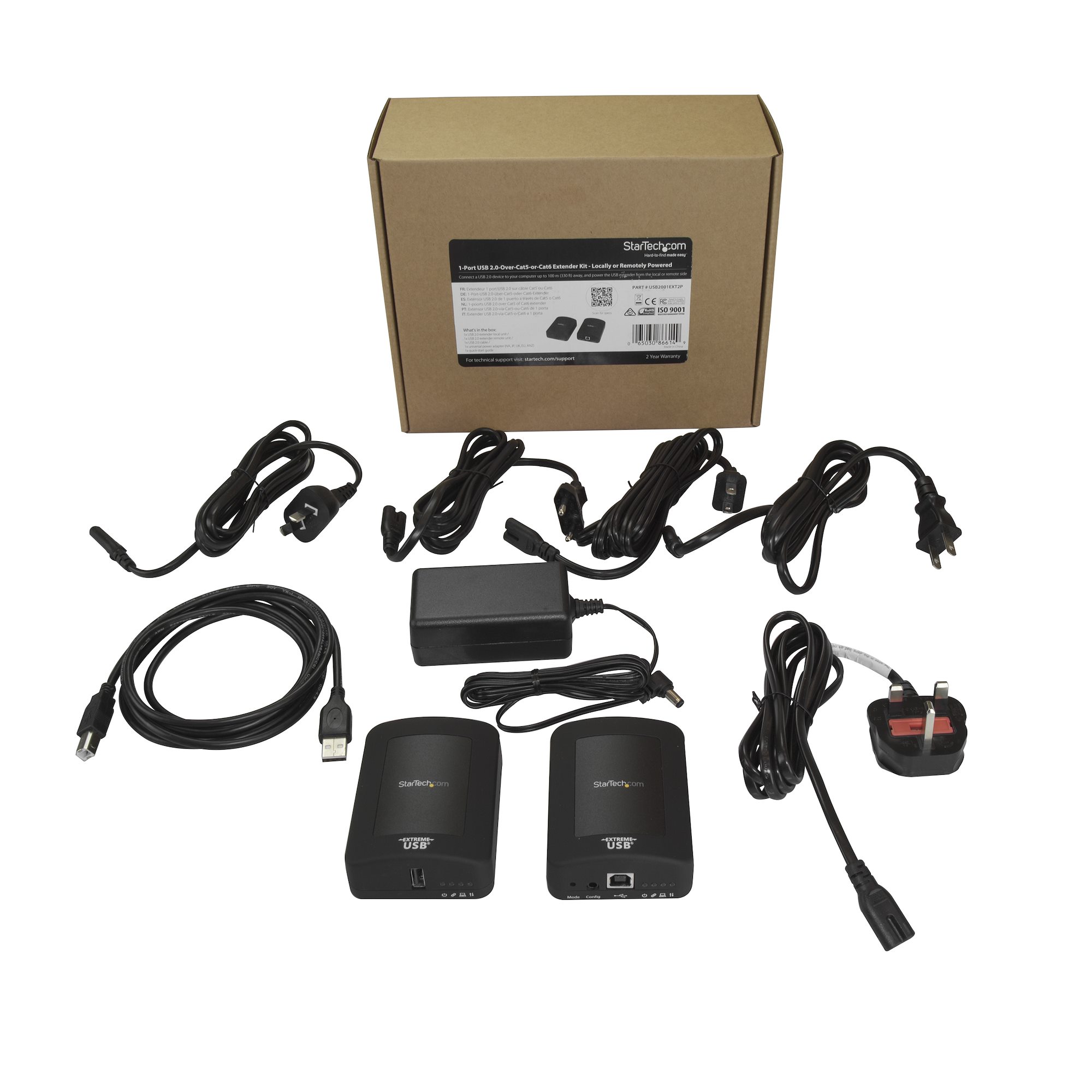 USBエクステンダーStarTech製 Amazon.com: StarTech.com USB 2.0 Extender over Cat5e/Cat6