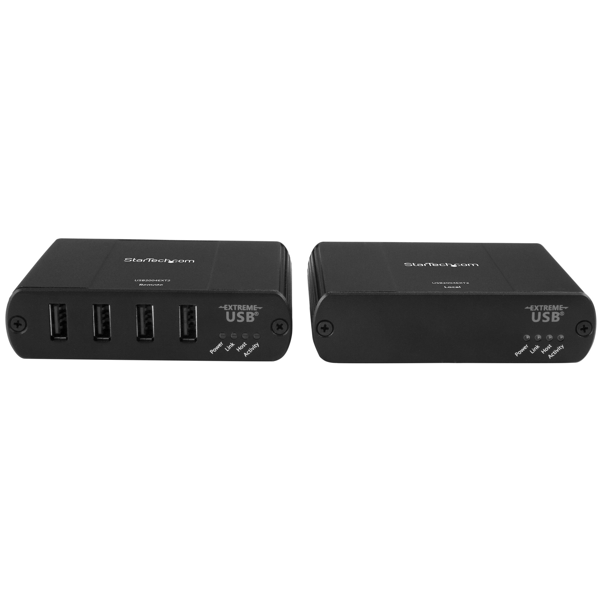 4-Port USB Extender - Up to 330 ft (100m) USB 2.0 over Cat5/Cat6 Extender -  480 Mbps USB Over Ethernet Extender