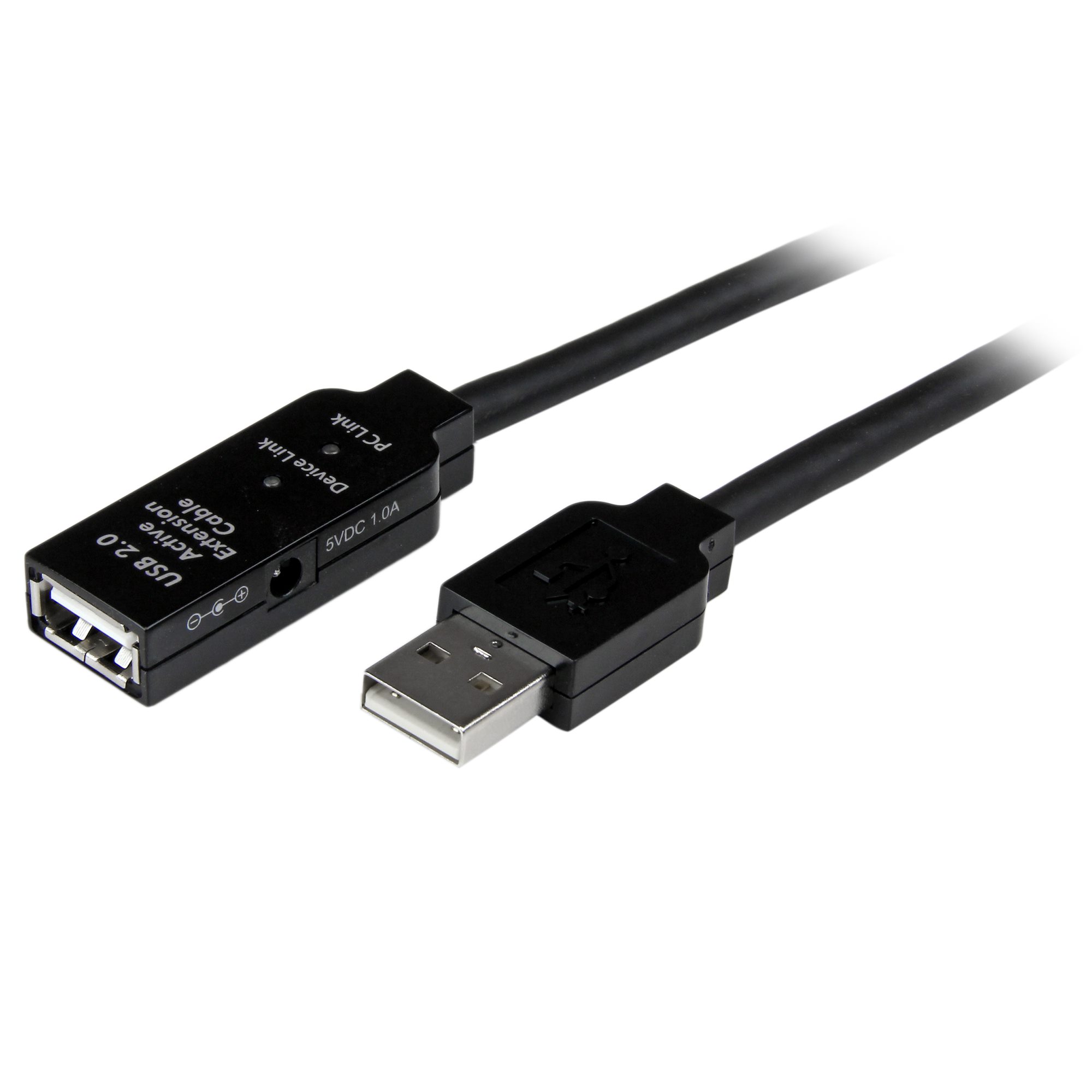 A-A Extension Cable M/F Translucent PCABUSBX0058 USB 2.0 25ft 