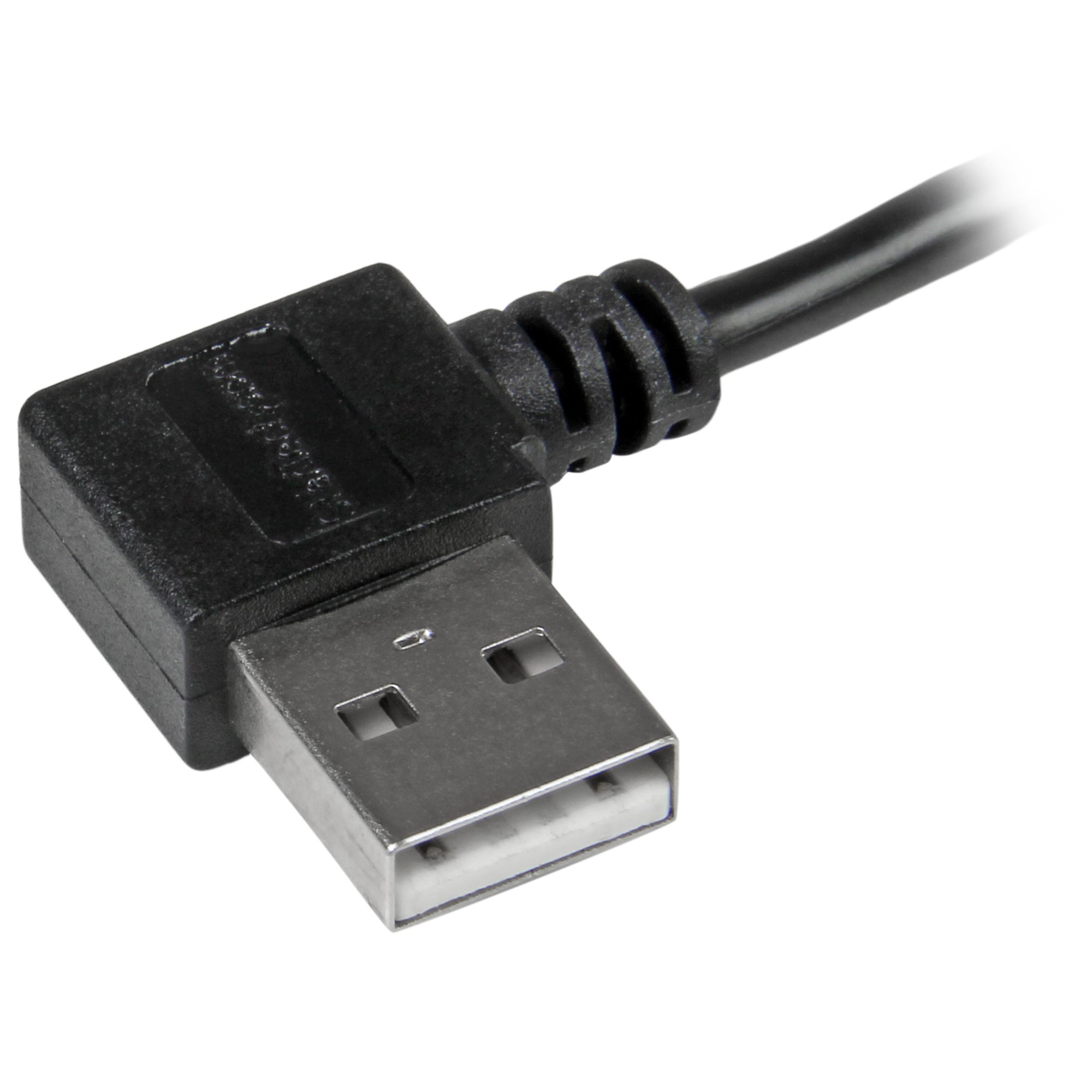 USBケーブル A Micro-B 50cm USB 2.0 右L型 オス・オス BK(USBAUB50CMRA)  目安在庫=○ 通販