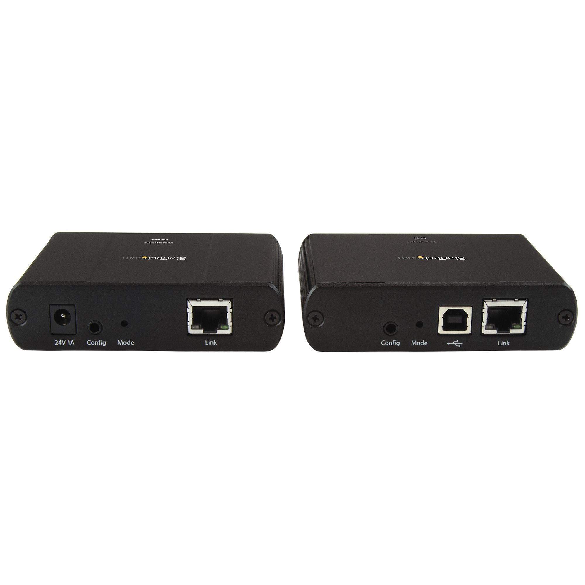 4ポートUSB 2.0エクステンダー延長器　Gigabit Ethernet LAN経由またはCat5e/6ケーブルによるダイレクト延長に対応　 最大100mまで延長