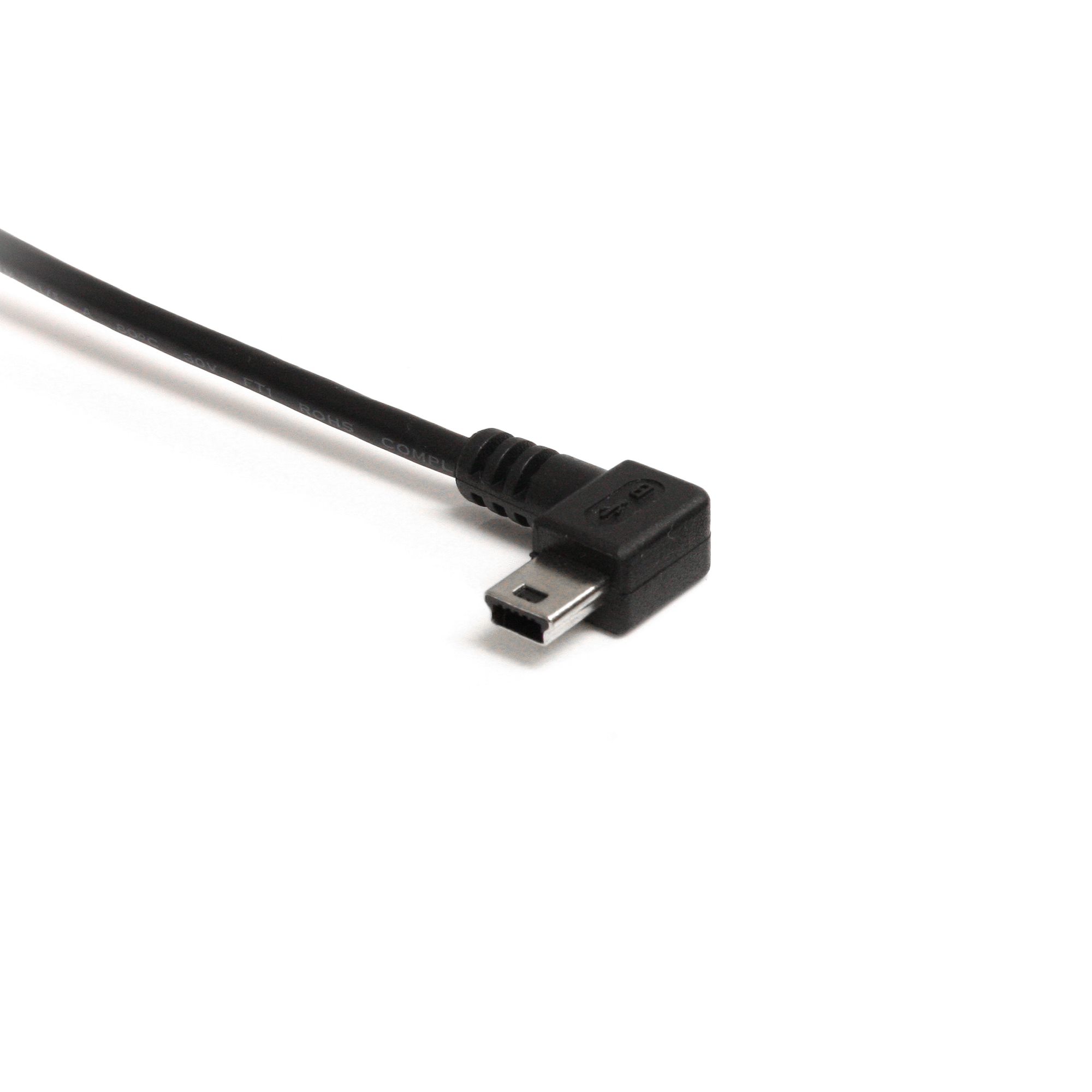 3 ft Mini USB Cable - A to Left Angle Mini B