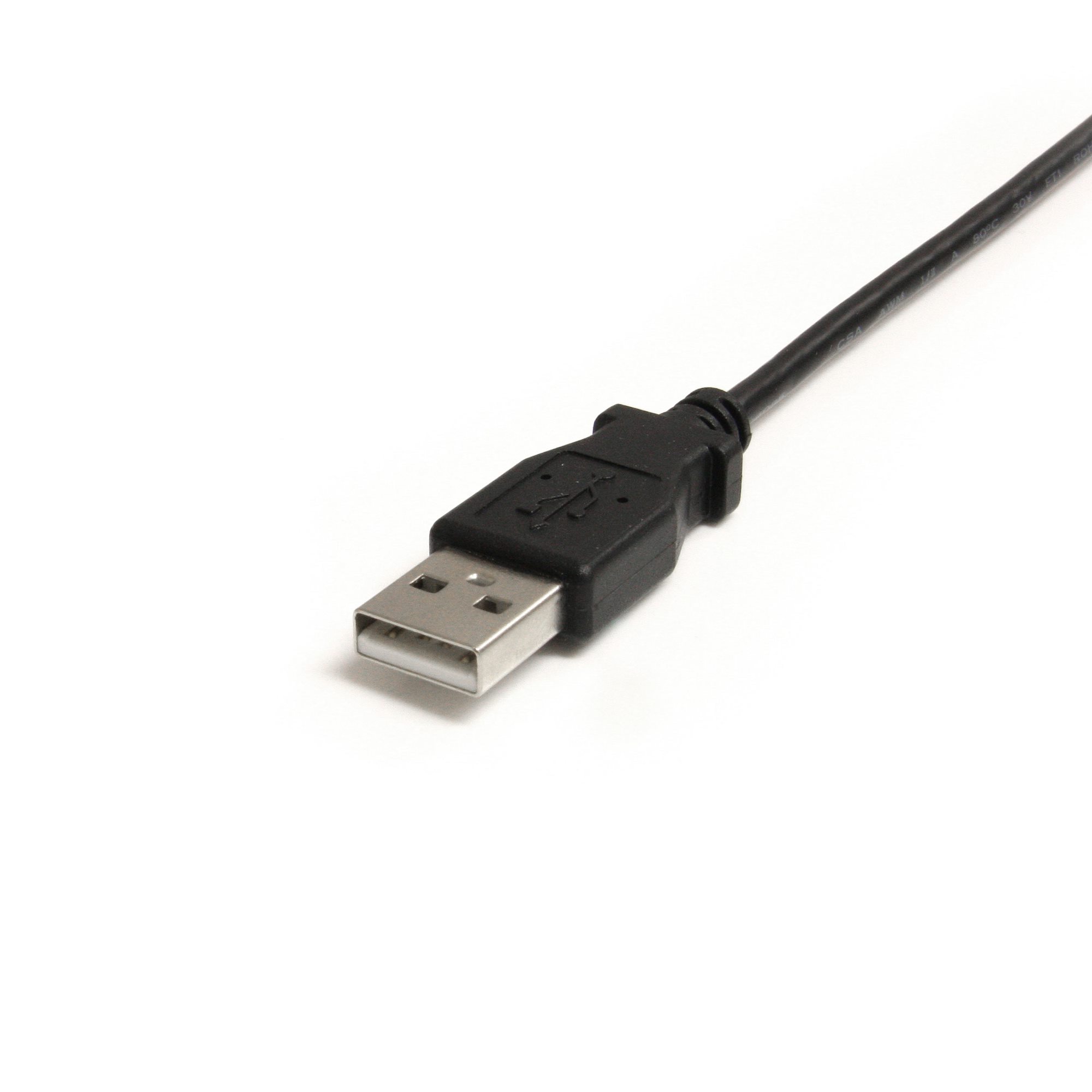 1.8m ミニUSB変換ケーブル miniUSB右向きL型ケーブル USB-A オス - USB mini-B オス