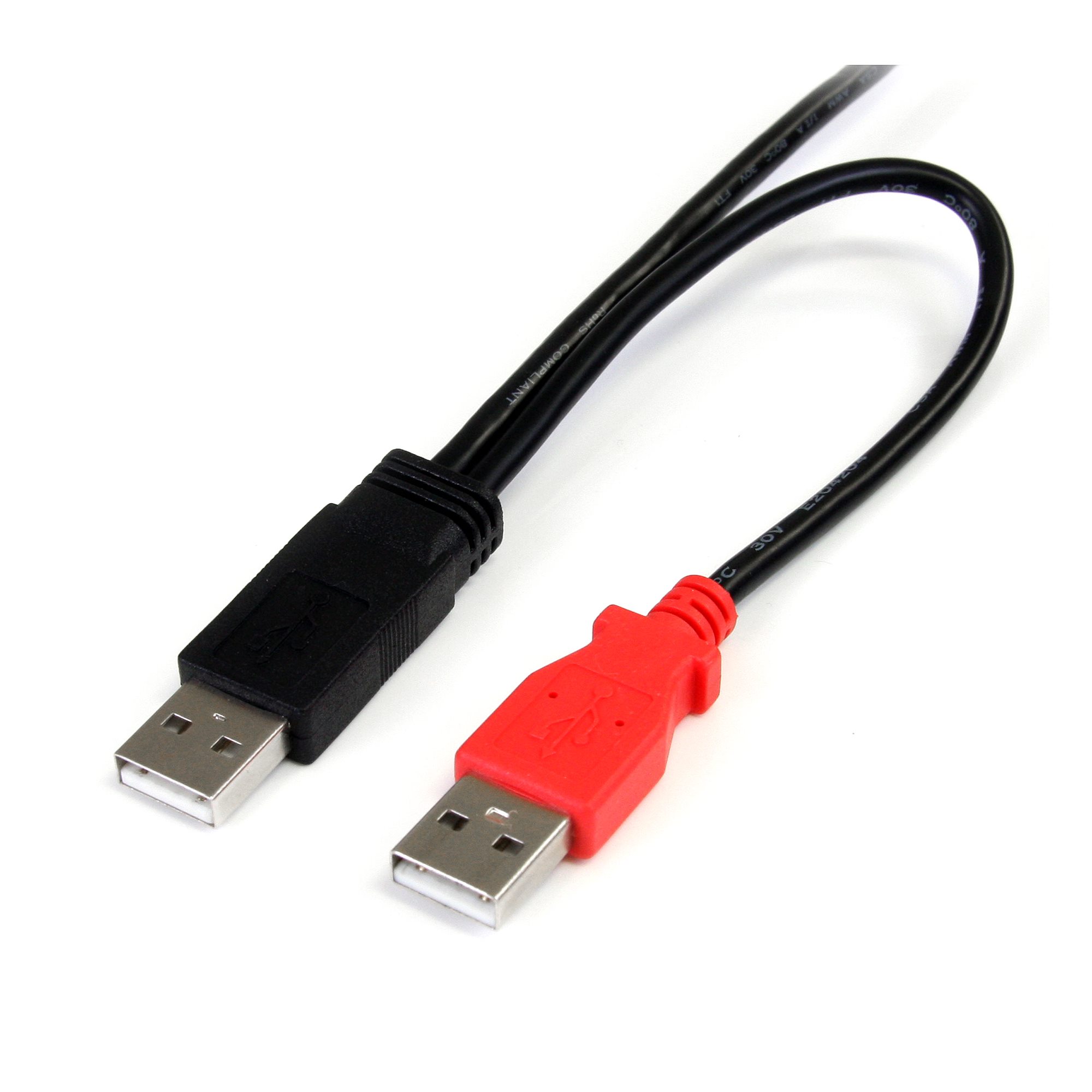 1 USB Y Cable External Hard Drive - Micro USB StarTech.com