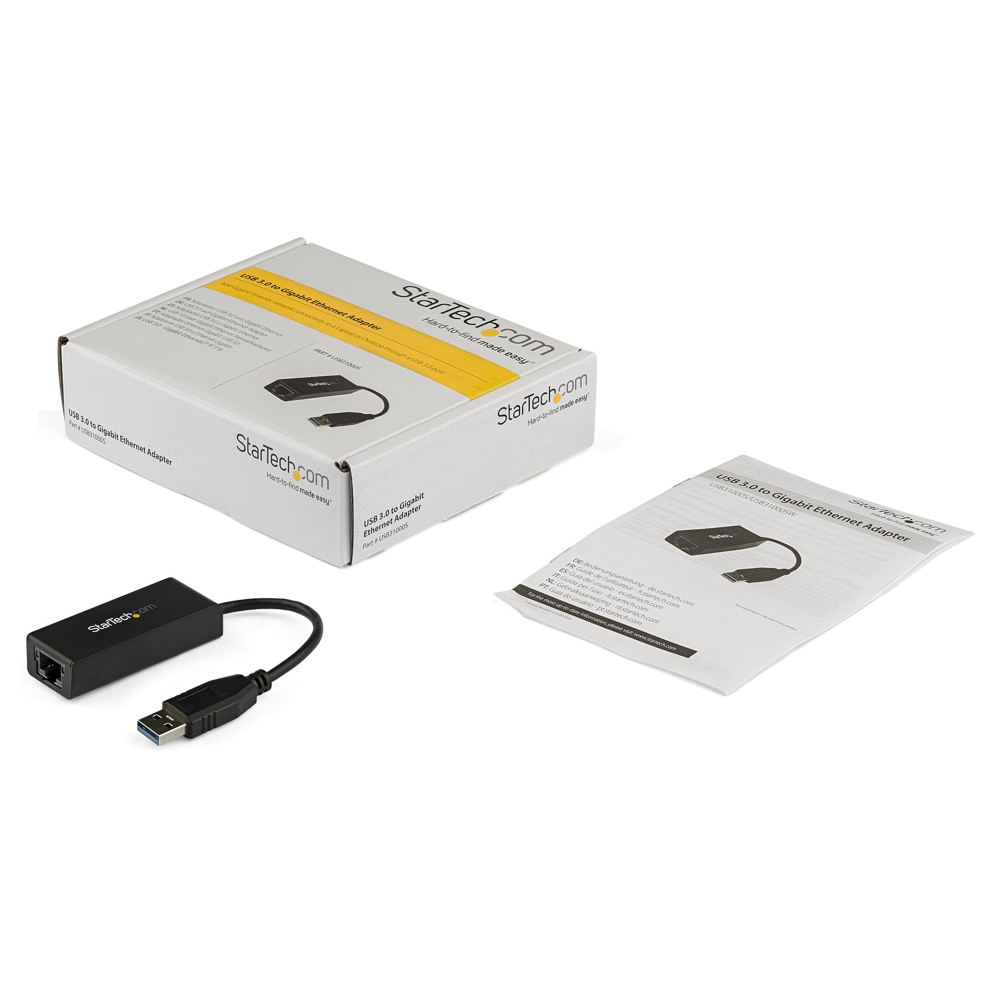 Adaptateur USB Ethernet, USB 3.0 vers Adaptateur Ethernet 4 en 1