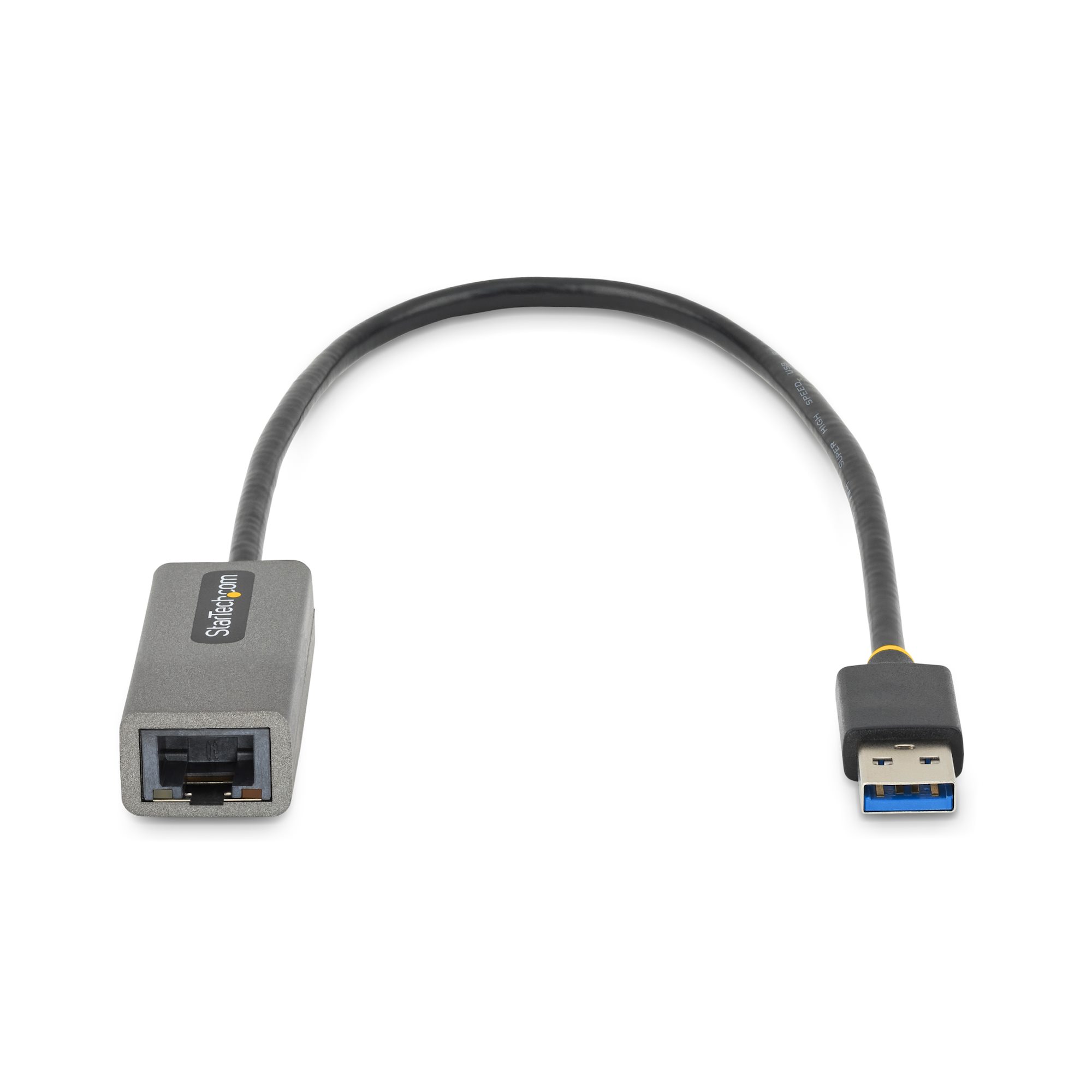 USB有線LANアダプター／USB-A接続／USB 3.2  Gen1／10/100/1000Mbps／30cm一体型ケーブル／各種OS／ドライバーインストール不要／スペースグレー／ギガビットイーサネット／ノートパソコン用  RJ45 ネットワーク 変換 コンバーター