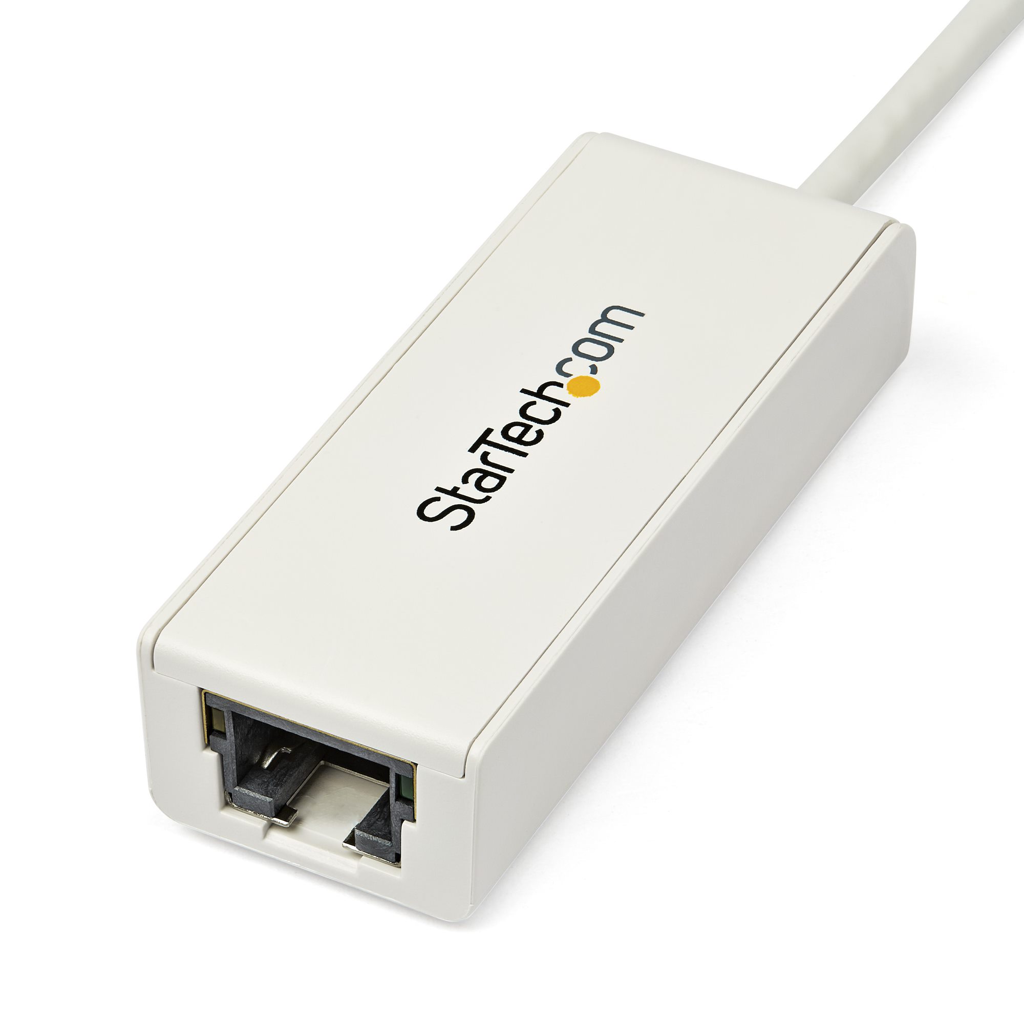 StarTech.com Hub USB 3.0 RJ45 - Adaptateur réseau USB 3.0 à 1 port RJ45  Gigabit Ethernet avec port hub USB-A - Blanc (USB31000SPTW)