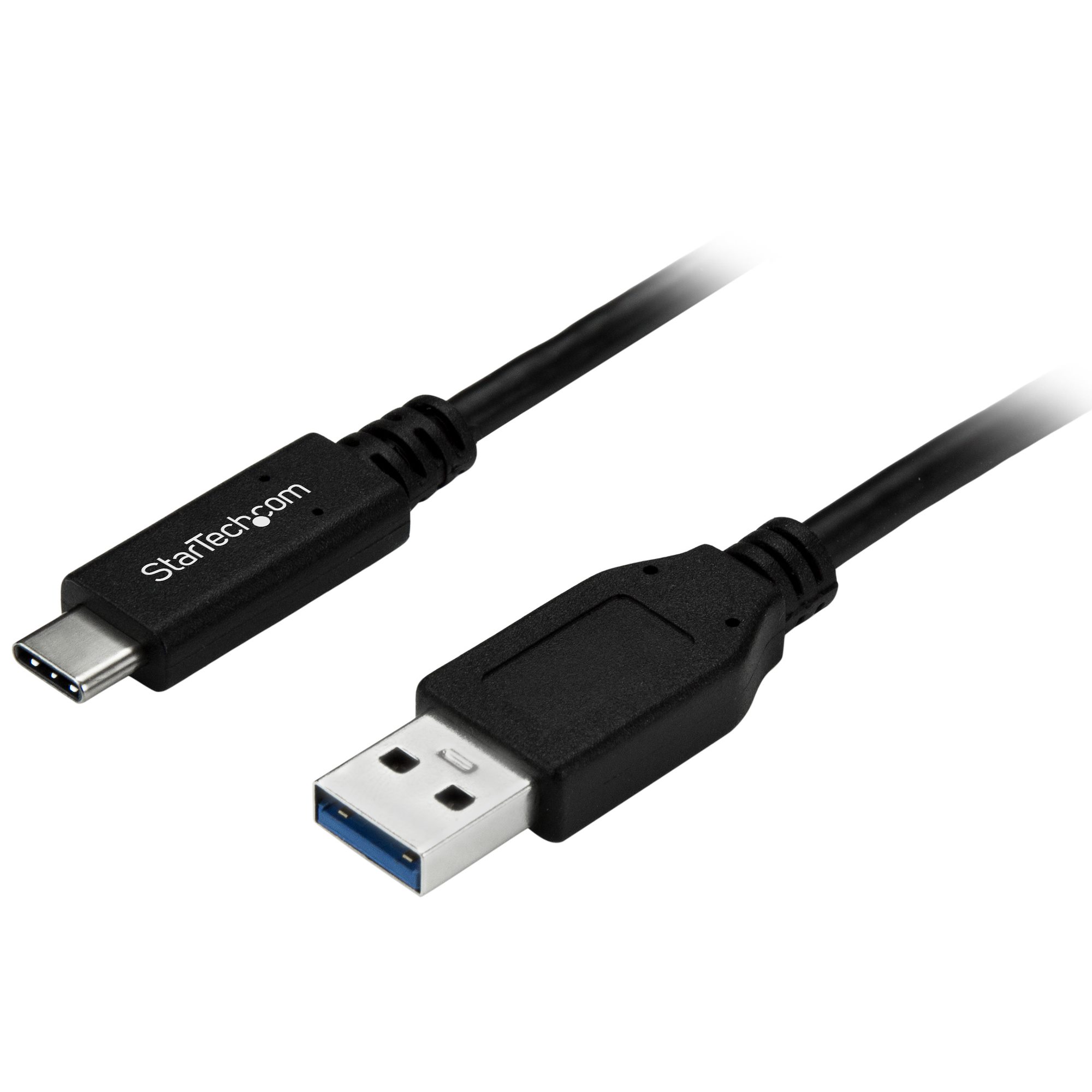 Cable de Carga y Sincronización USB-A a USB-C de 1m - Cable USB de 5Gbps -  Cable de Datos USB-A a USB Tipo C - M/M - Negro