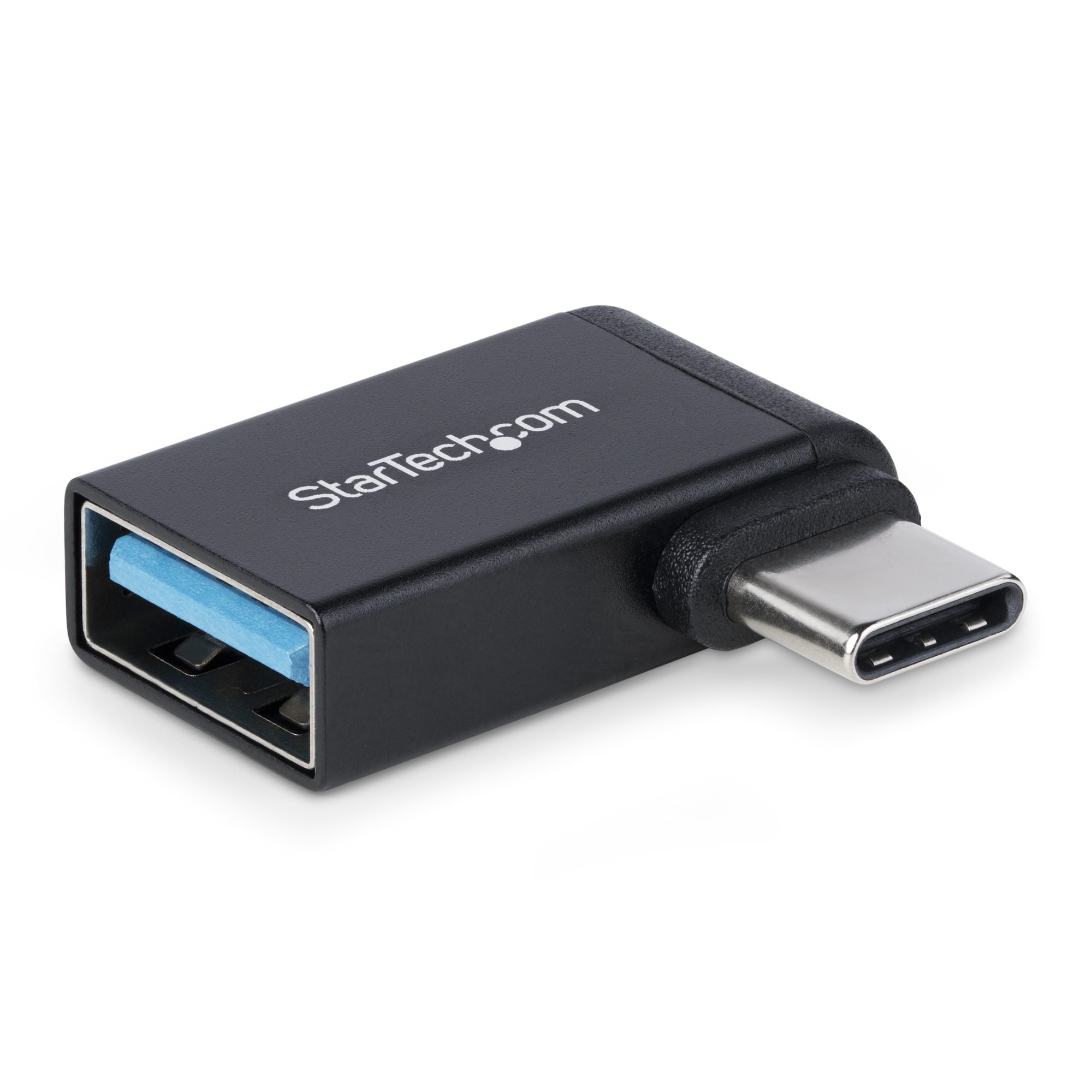 SYSTEM-S Cavo USB 3.0 30 Cm, Connettore Tipo B Maschio Angolare Sinistro A Tipo A Maschio, Colore Blu, SuperSpeed 5Gbps
