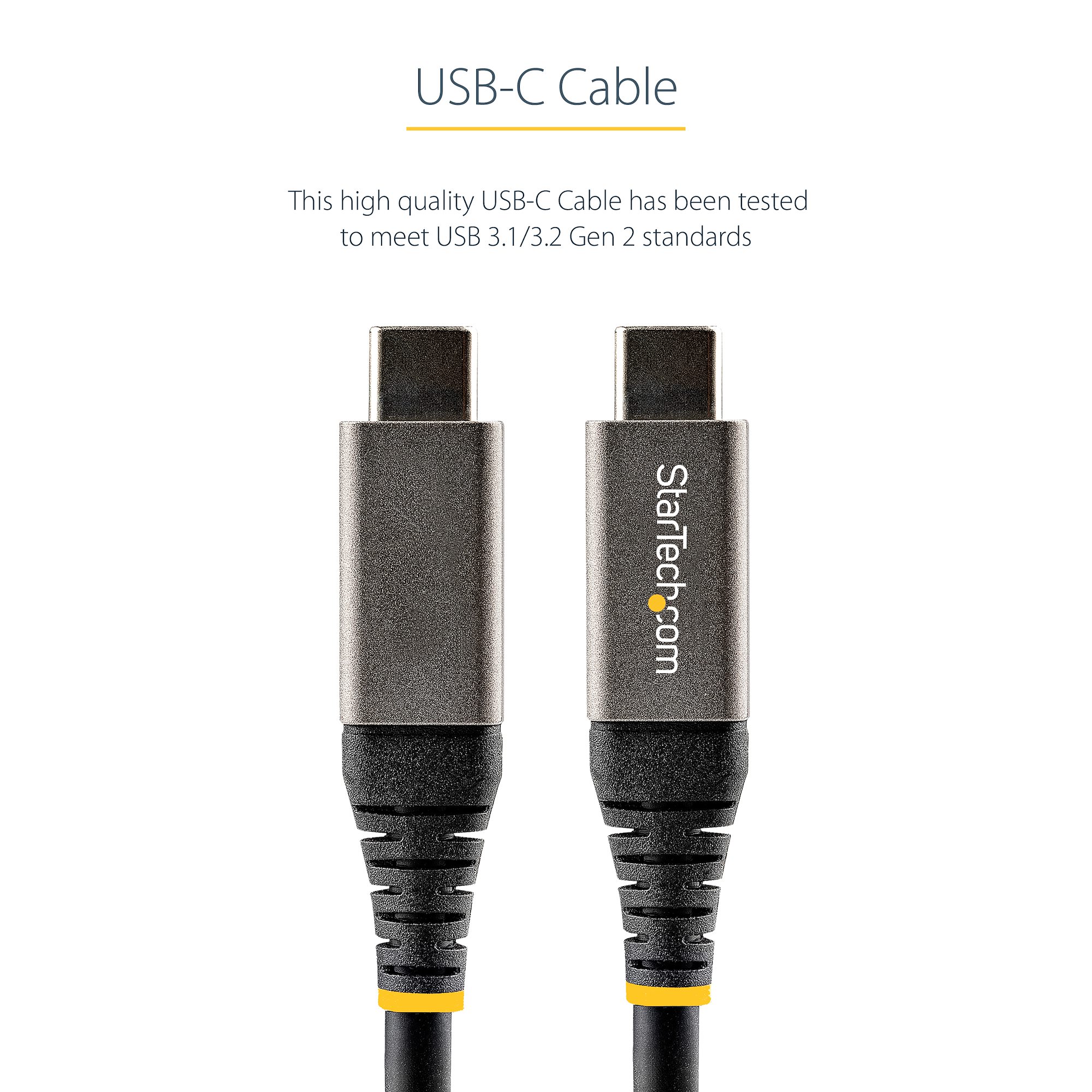 50cm 20in USB C Cable 10Gbps 100W/5A PD - USB-C Cables, Cables