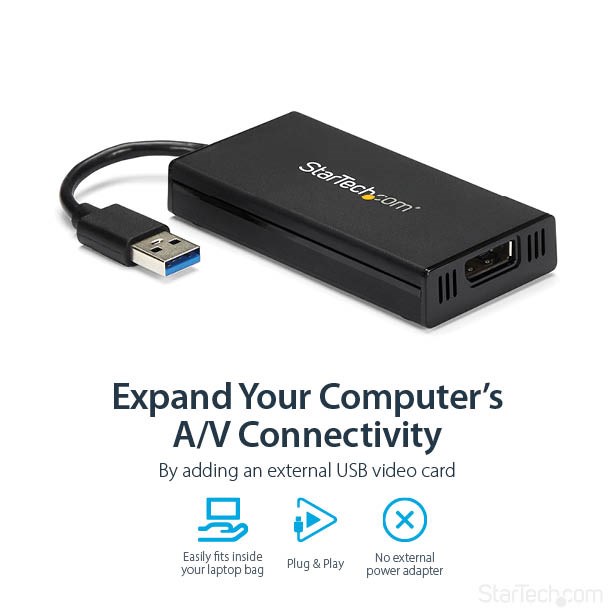 USB 3.0接続DisplayPort変換アダプタ Ultra HD 4K対応 - USBビデオ