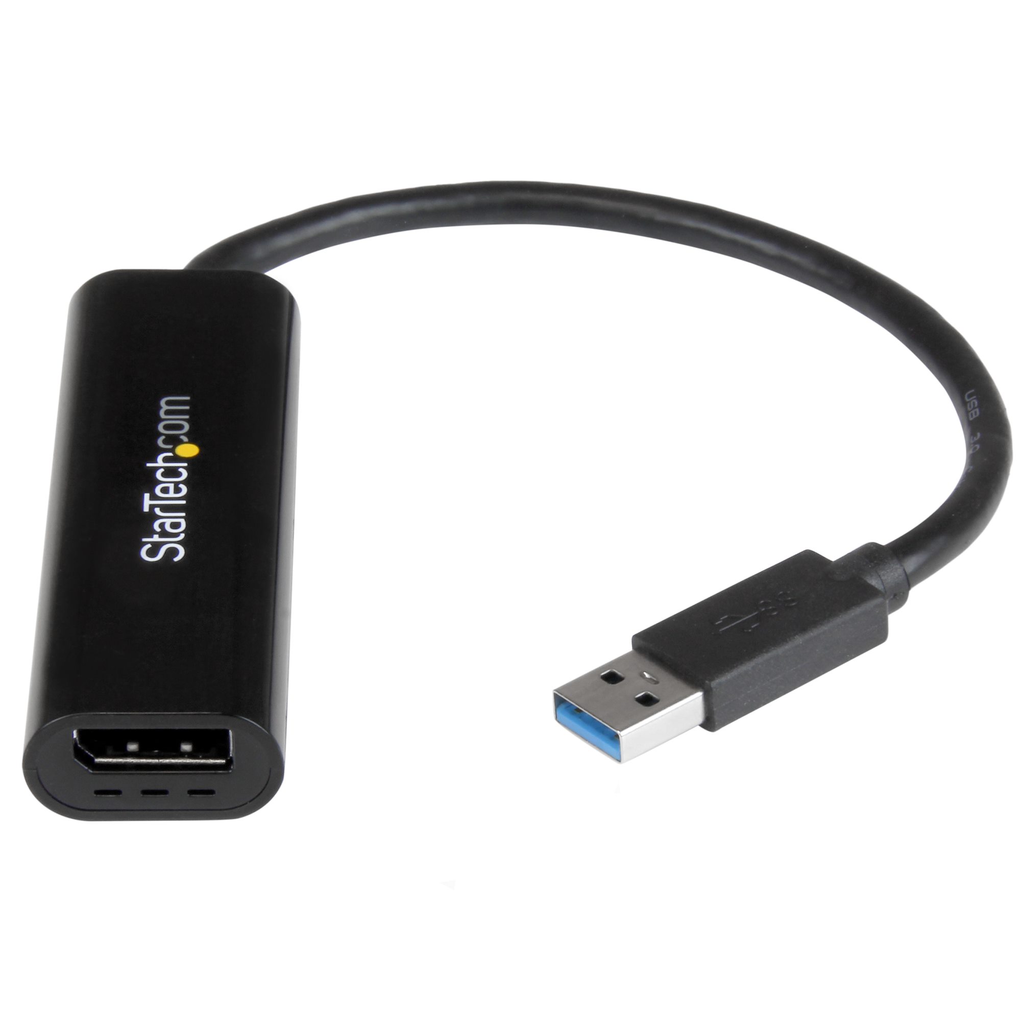 USB 3.0 - DisplayPort変換アダプタ（スリムタイプ）　2048x1152/ 1080p　USB 3.0（オス） -  ディスプレイポート（メス）