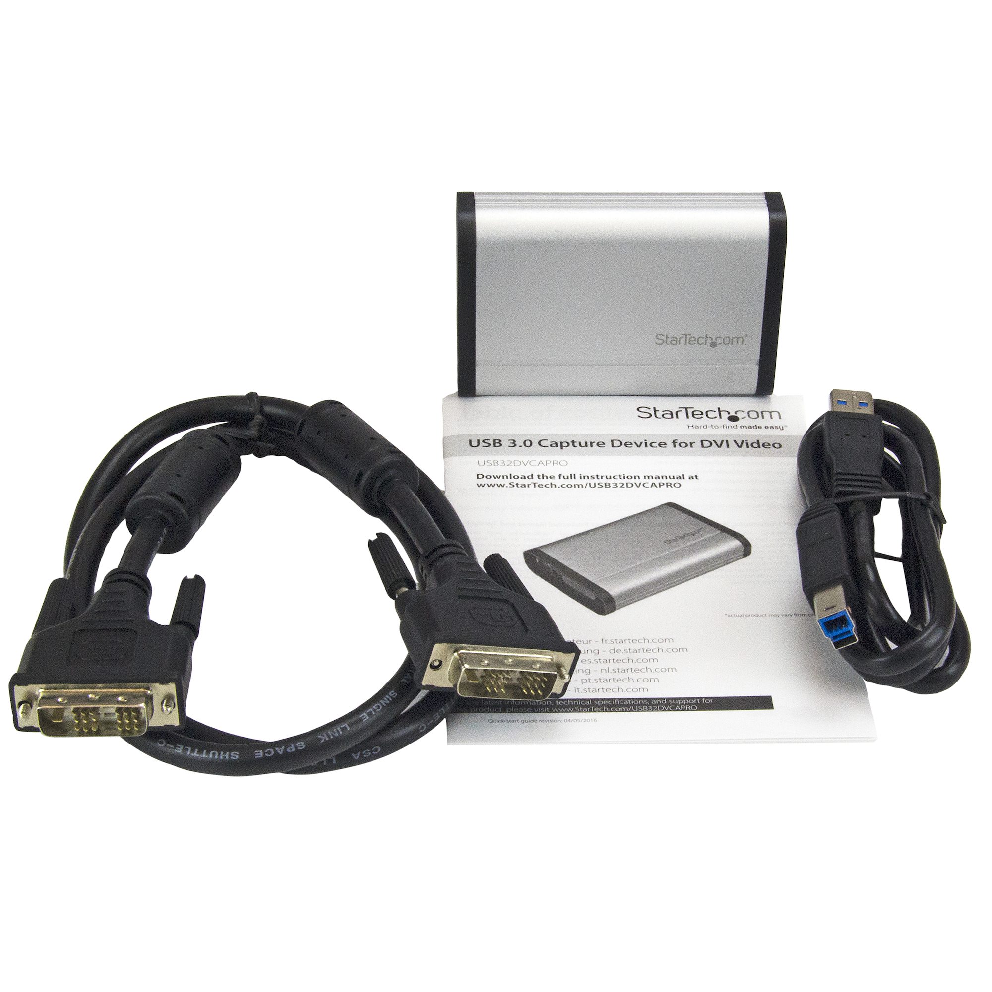 StarTech.com Boîtier d'acquisition vidéo HD USB 3.0 - Enregistreur vidéo  HDMI / DVI / VGA / Composant - 1080p - 60fps (USB3HDCAP) - Dustin Belgique