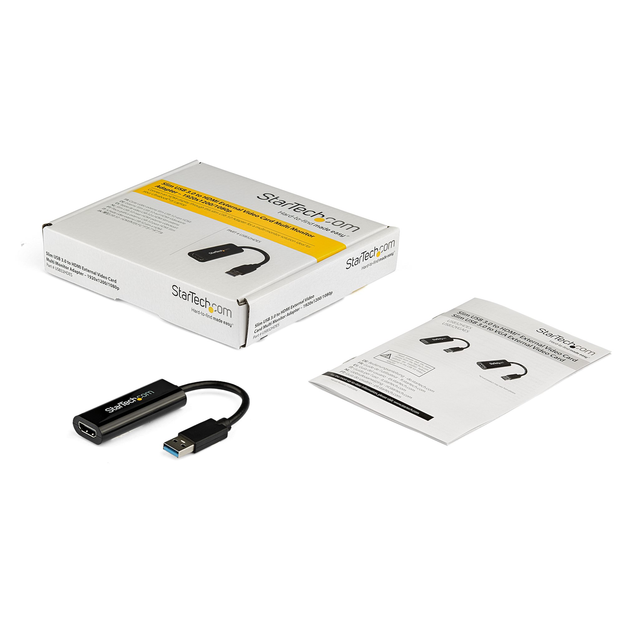 bule rødme Garderobe Slim USB 3.0 to HDMI Adapter 1080p Video - USB-A Display Adapters |  StarTech.com