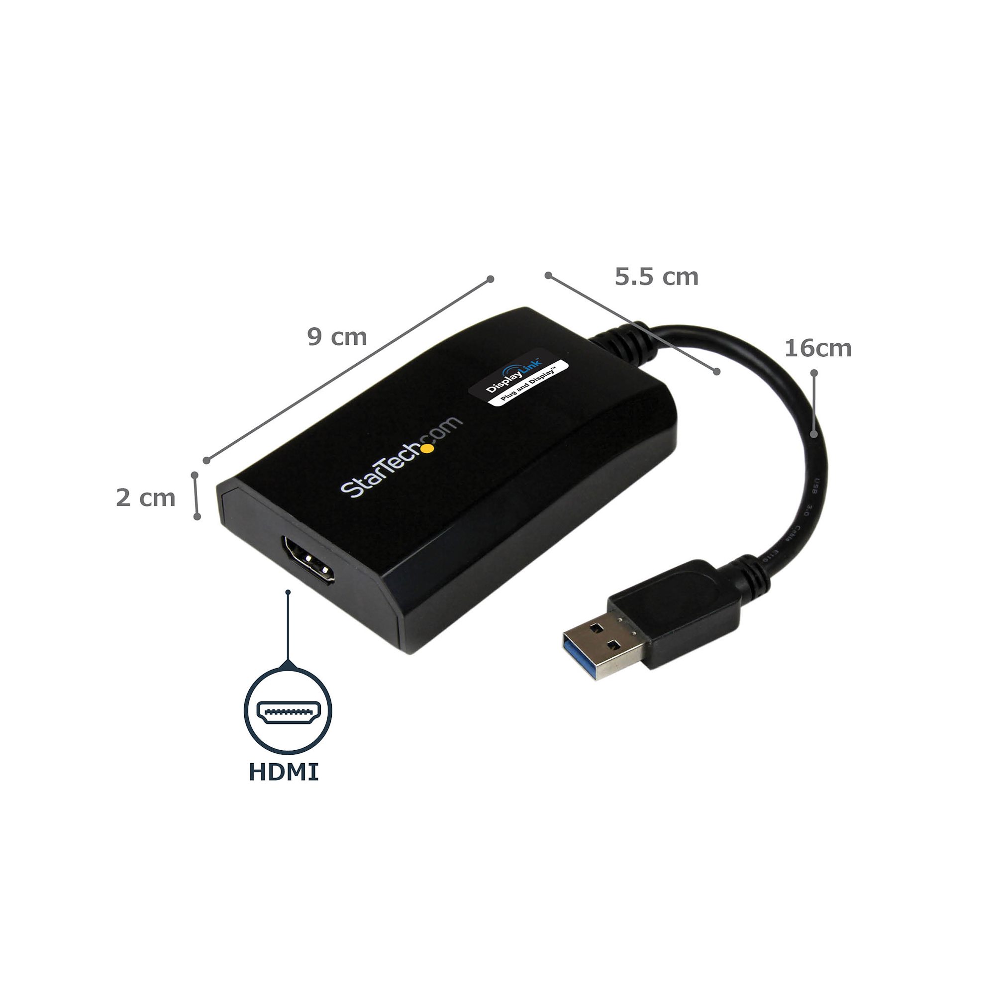 USB 3.0 - HDMI変換アダプター／1920x1200（1080p