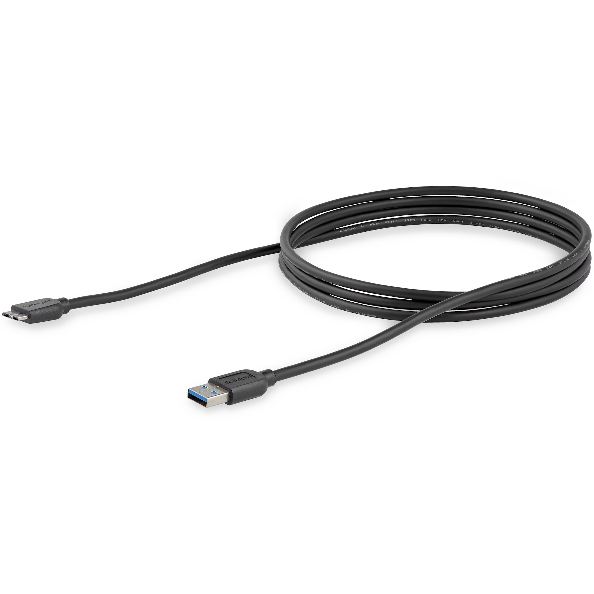 StarTech.com Câble Micro USB 3.0 slim de 3m - Cordon USB A vers Micro B -  M/M - Noir - USB - StarTech