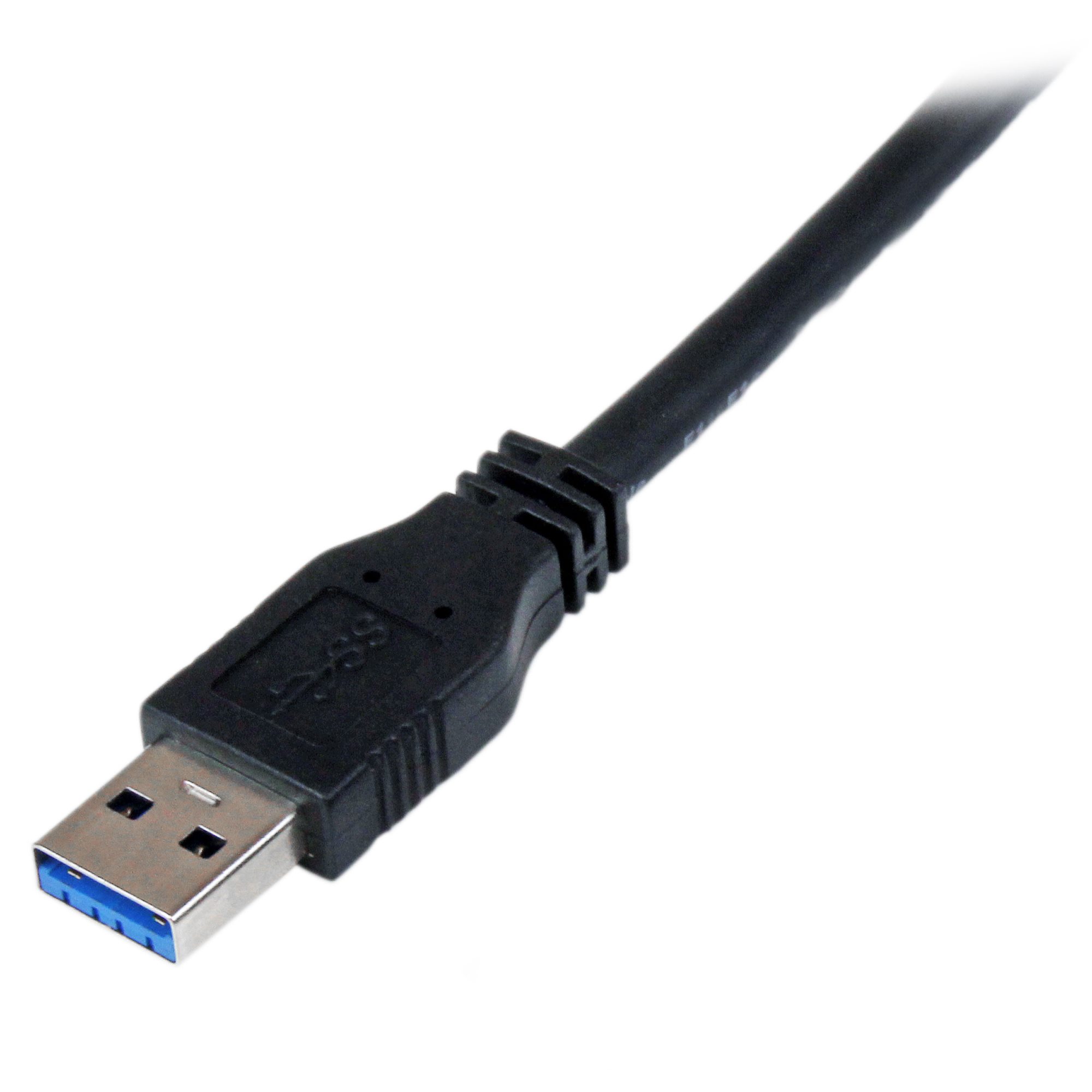 StarTech.com 3m 10 ft USB 3.0 Cable - A to A - M/M - Long USB 3.0 Cable -  USB 3.1 Gen 1 (5 Gbps) (USB3SAA3MBK)