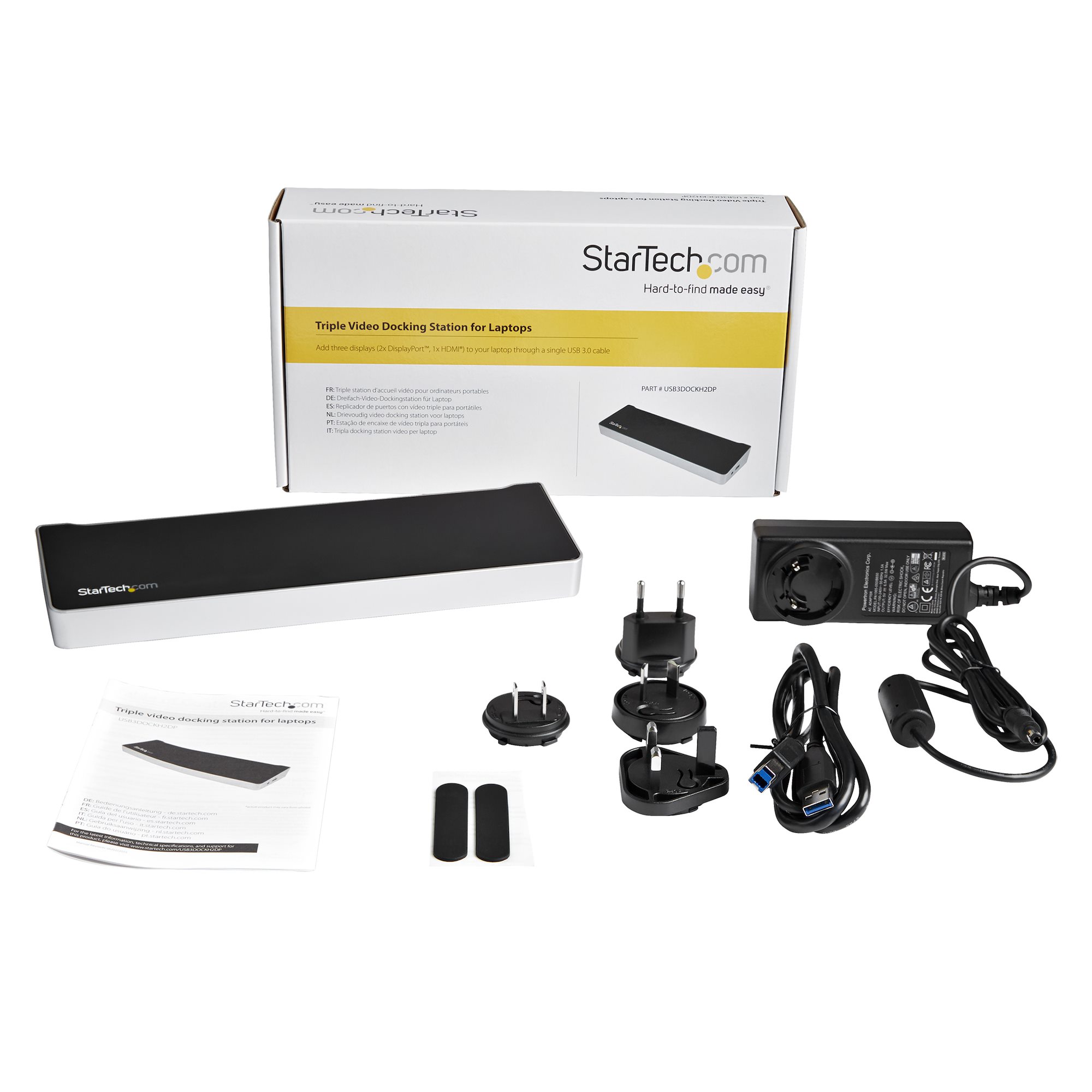 StarTech.com - Docking Station USB 3.0 para 2 Monitores HDMI y DisplayPort  4K - USB 3.0 a 4x USB-A, Ethernet, HDMI y DP - Replic