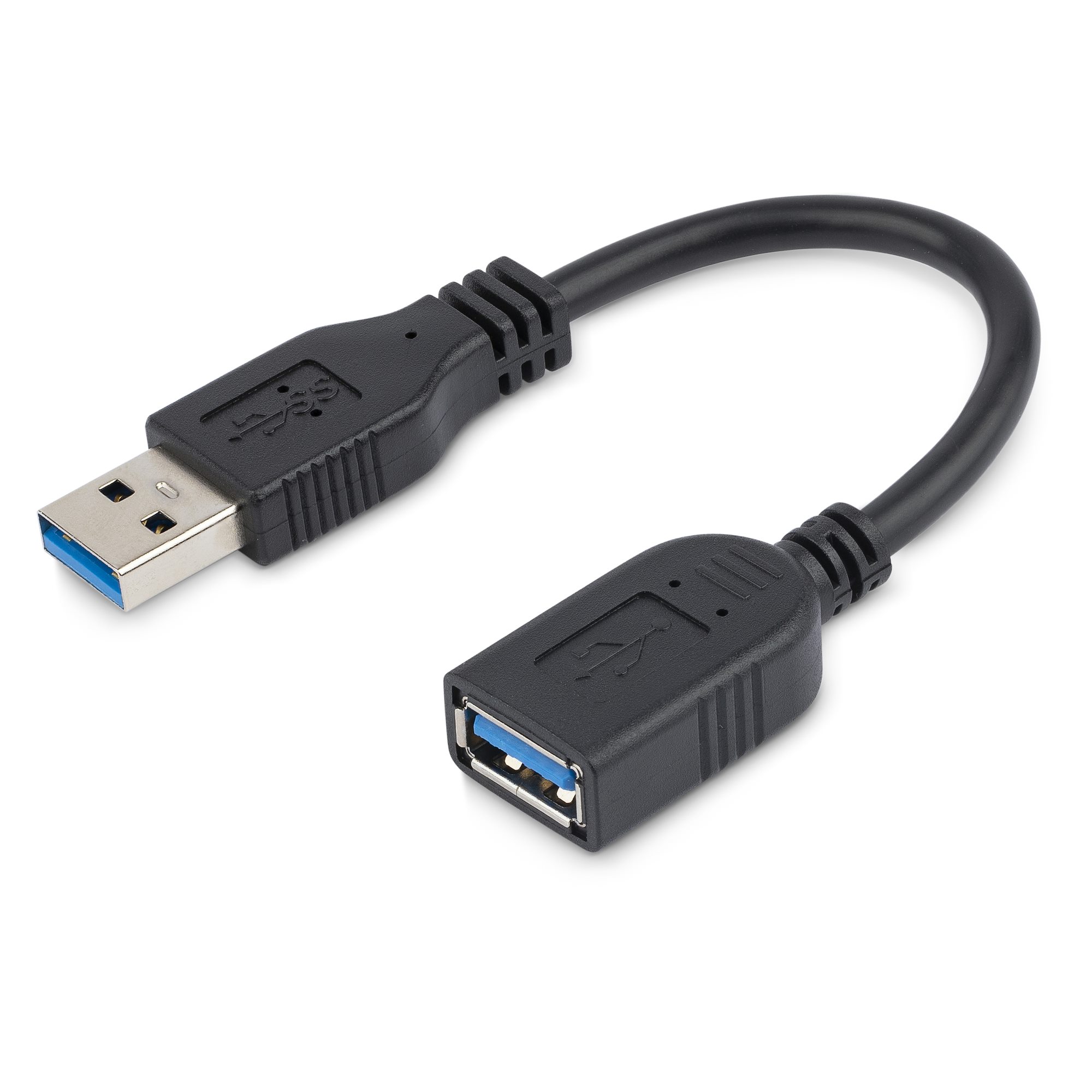 6in Black USB 3.0 Extension Cable to A 3.0 Cables | StarTech.com